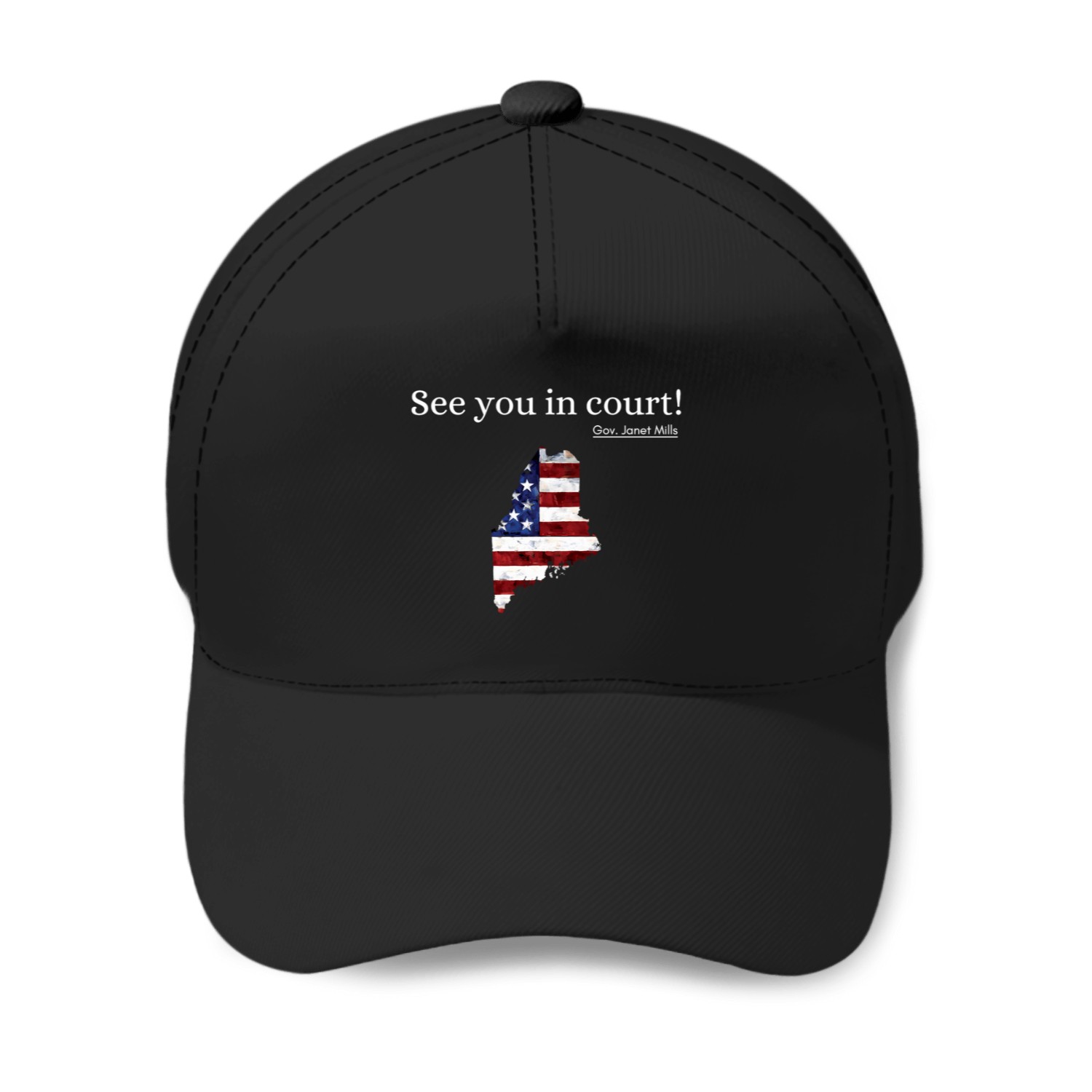 Ee You In Court Gov Janet Mill 2 Baseball Caps