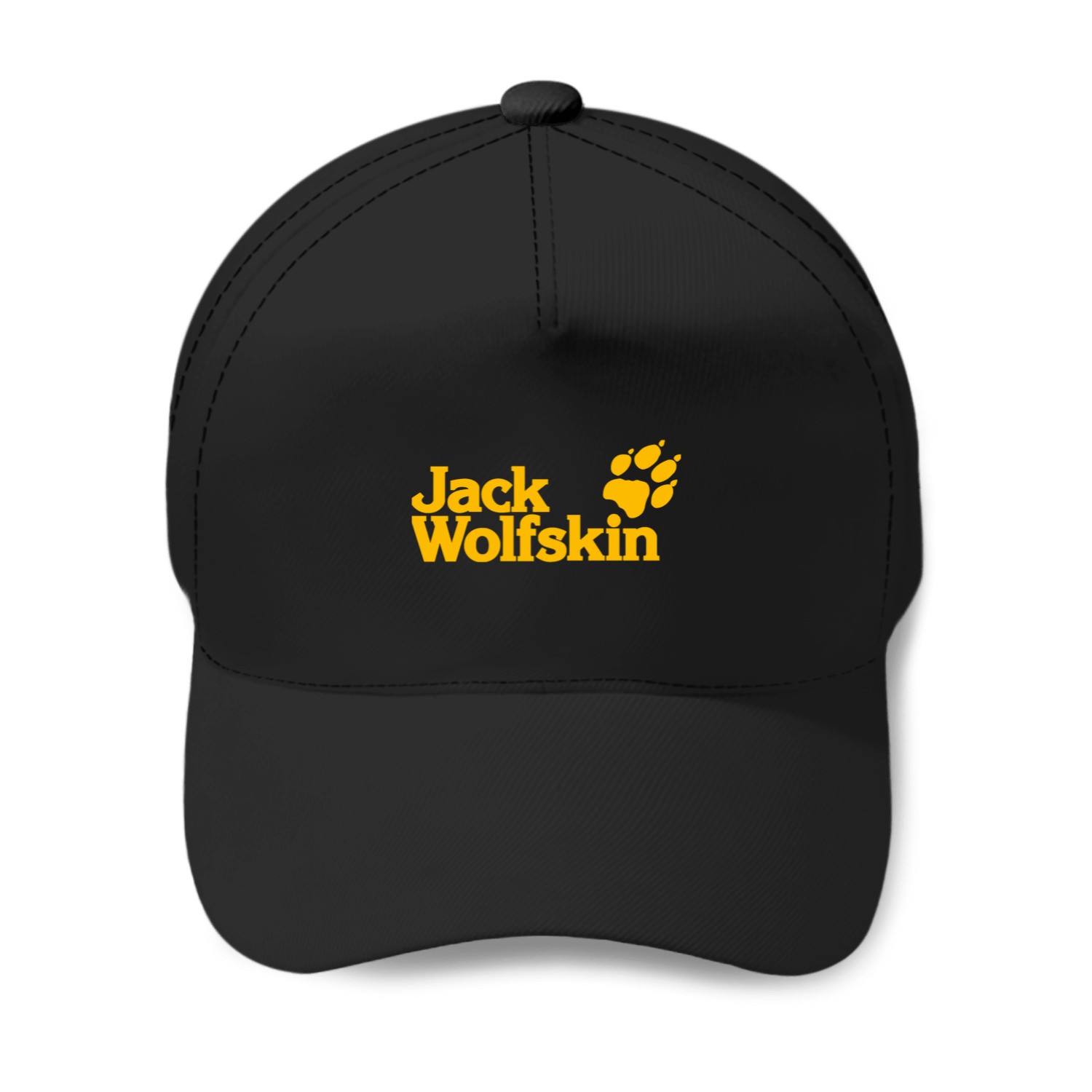 Jack-wolfskin-logo-yellow T-shirt Baseball Caps