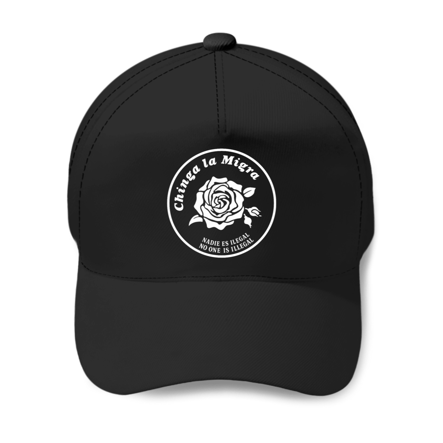 Chinga La Migra - Rose Baseball Caps