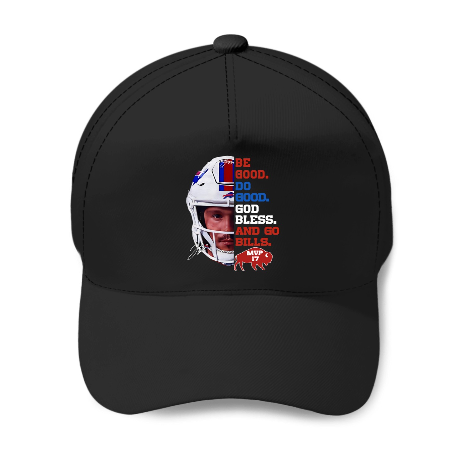Josh Allen Mvp Baseball Caps Be Good Do Good God Bless Go Bills Baseball Caps