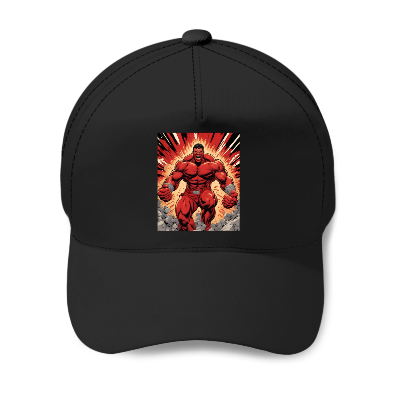 Red Hulk T-shirt Baseball Caps