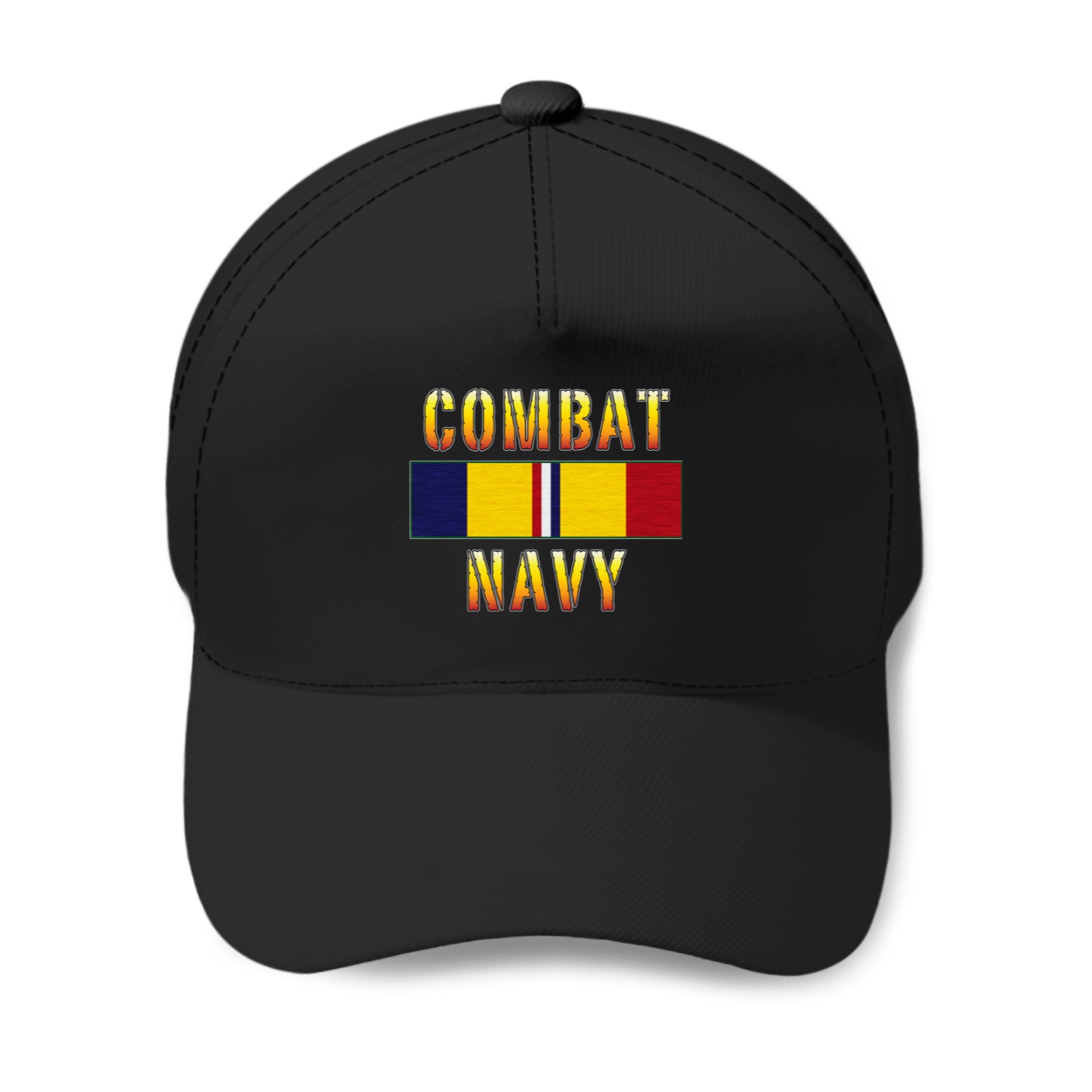 Combat Action Ribbon Us Navy Baseball Caps