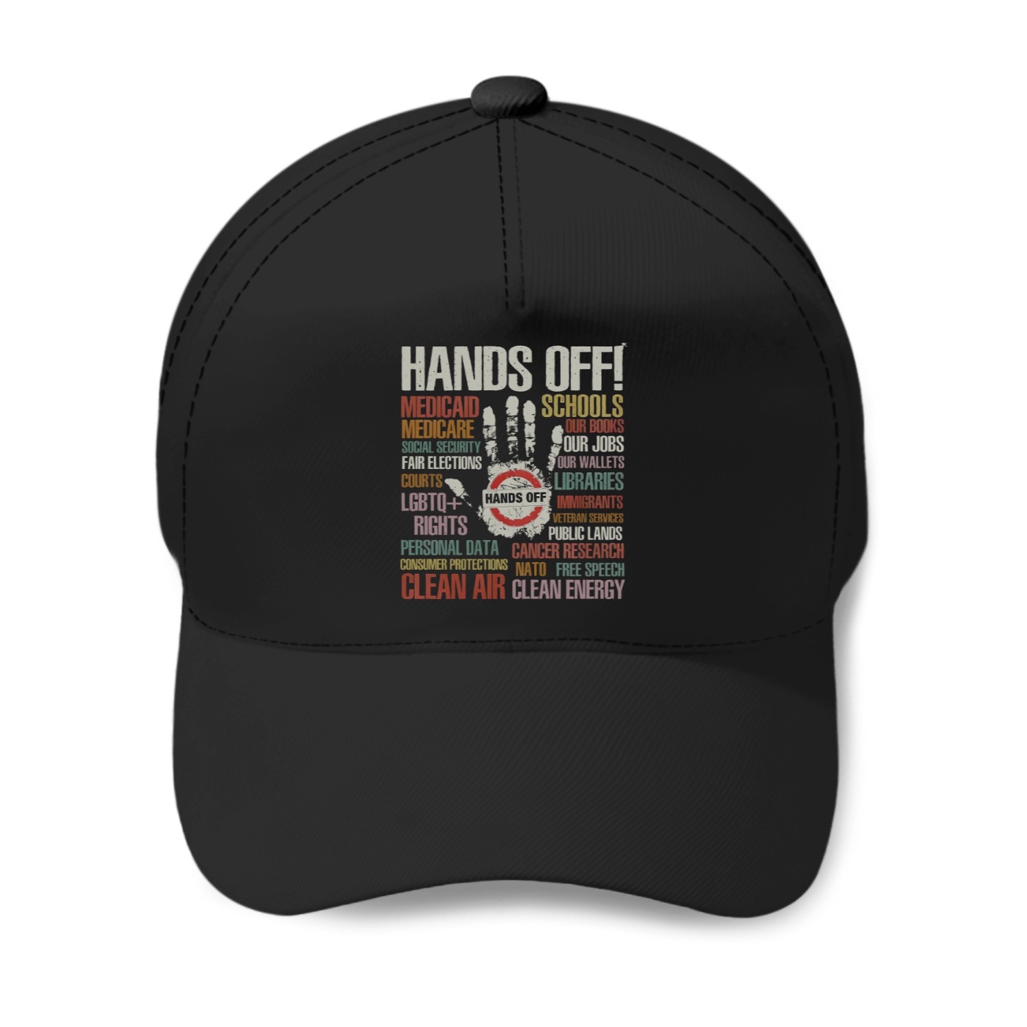 Hands Off 2025, Activist Baseball Caps, Hands Off, Gift For Fan