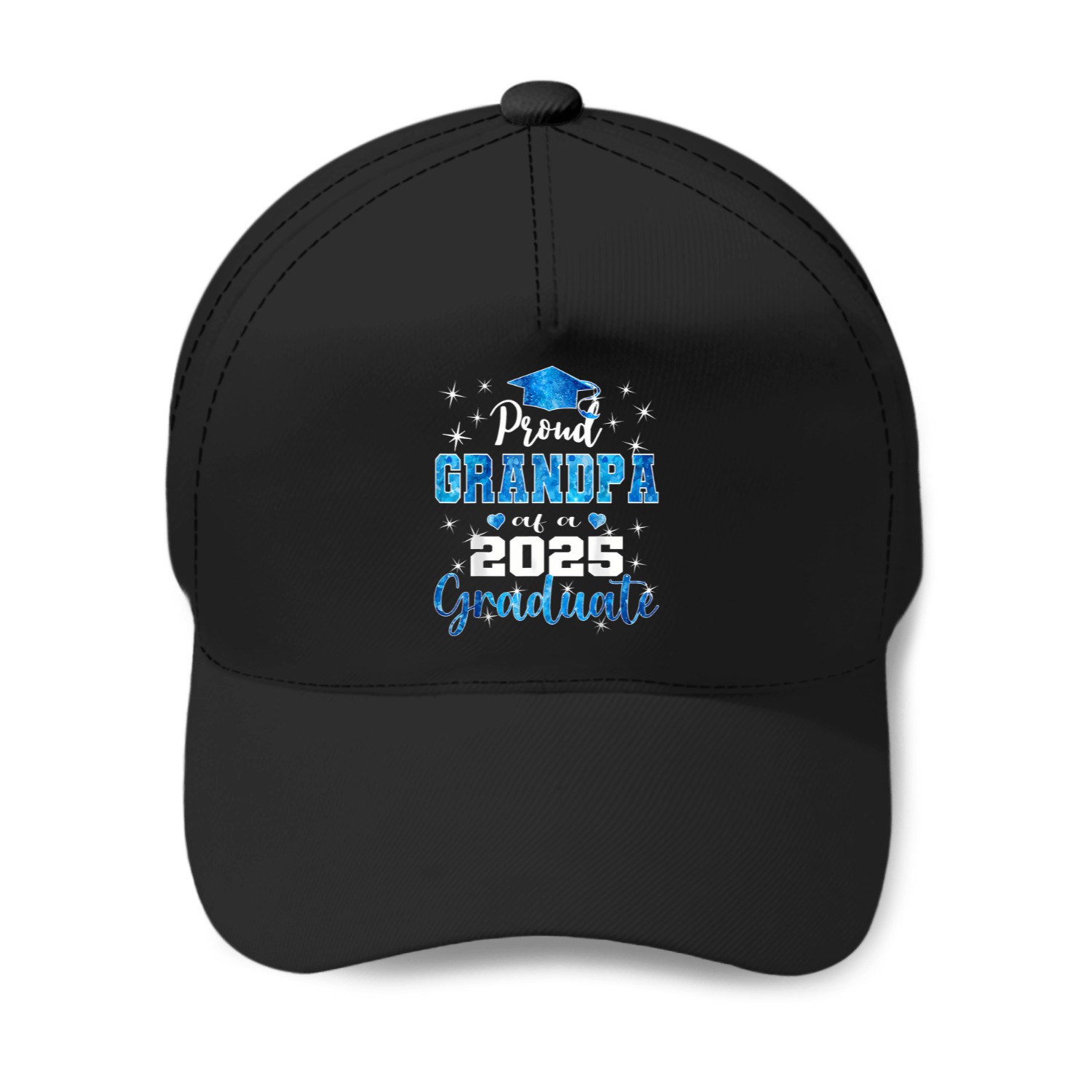 Uper Proud Grandpa Of 2025 Graduate Graduation Family Baseball Caps