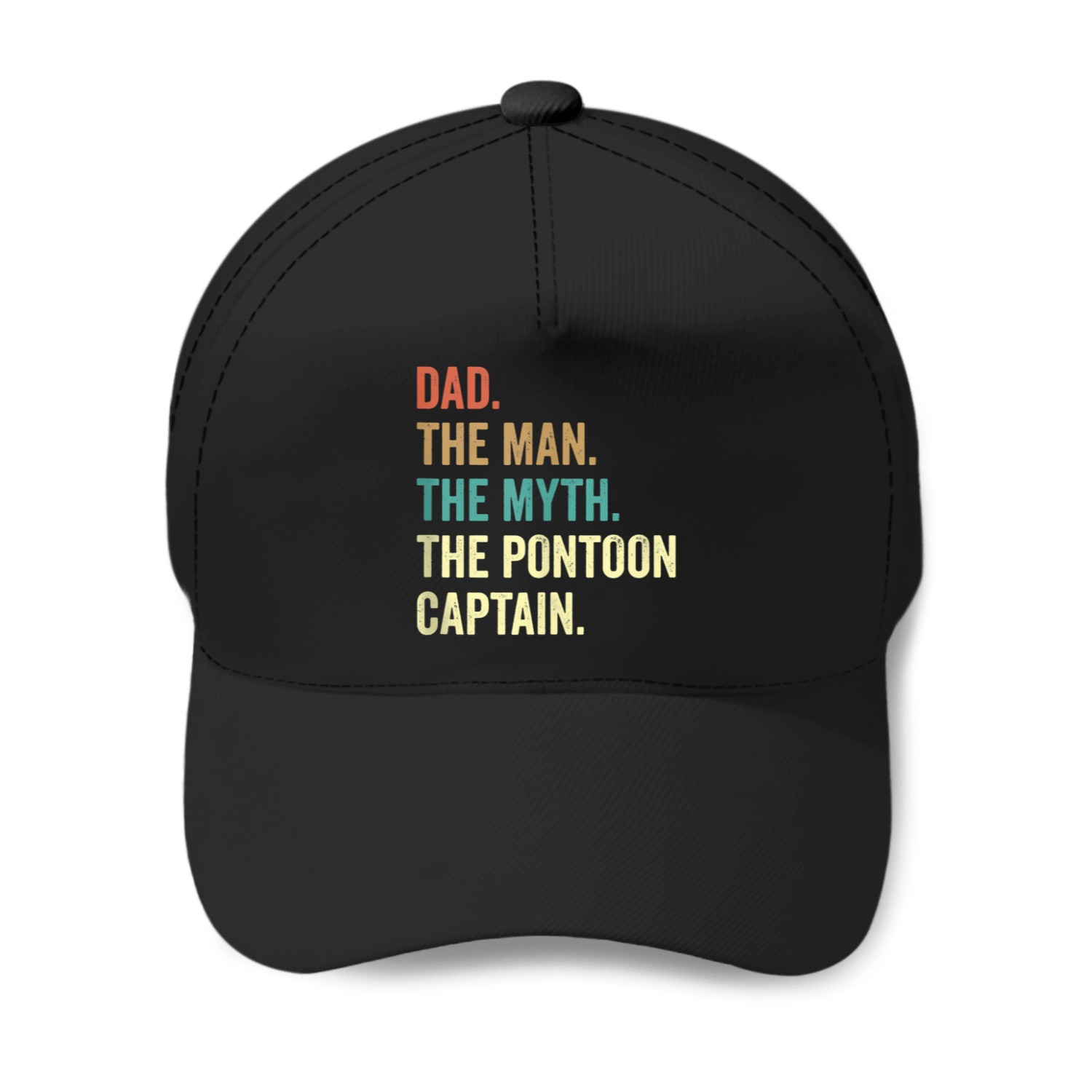 Dad-man-myth-pontoon-captain-funny-pontoon-for-men-tank-top T-shirt Baseball Caps