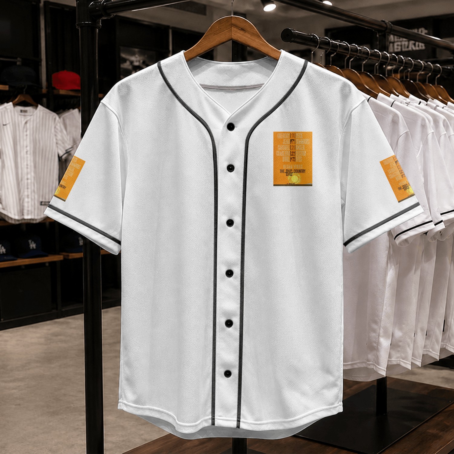 The Big Country Movie Poster Baseball Jerseys