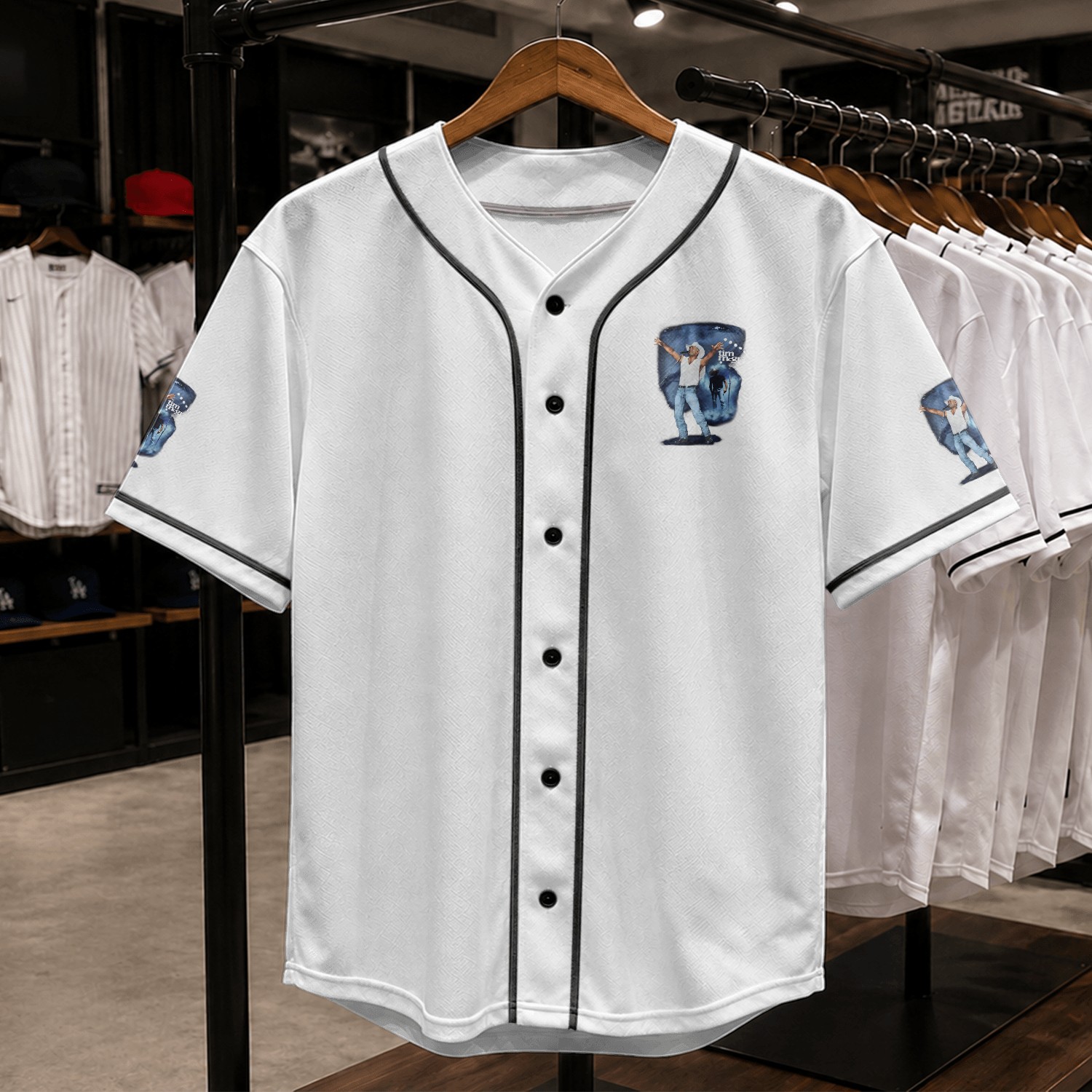 Vintage 90s Tim Mcgraw Concert Everywhere Tour Band Baseball Jerseys Baseball Jerseys