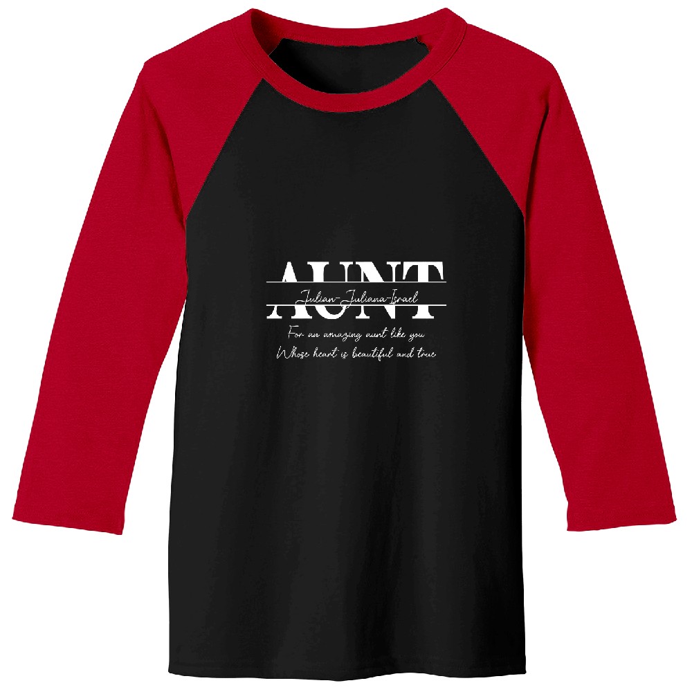Discover For An Amazing Aunt Like You - Personalized Flower Shadow Box Baseball Tees