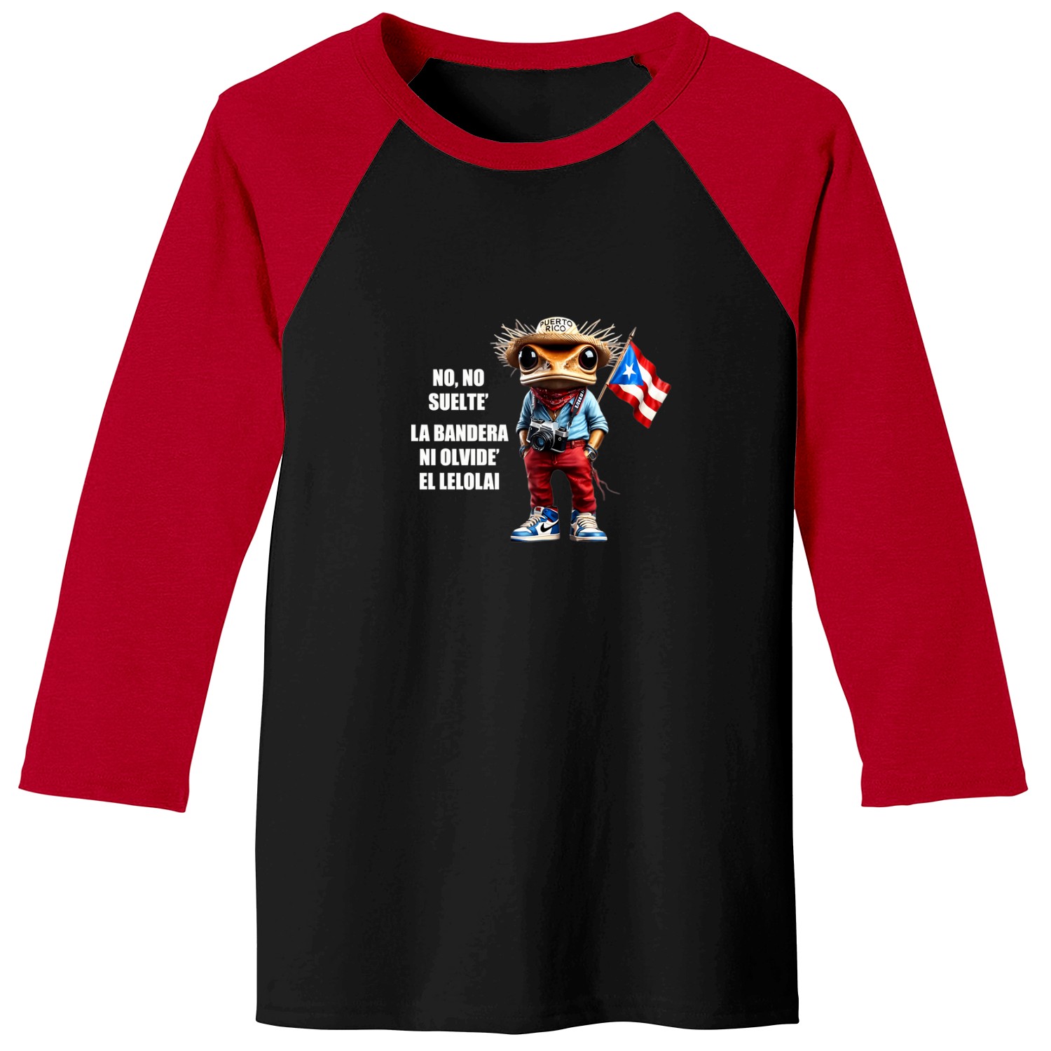 No-no-suelte'-la-bandera-ni-olvide'-el-lelolai--frog-meme-saying-t-shirt Baseball Tees