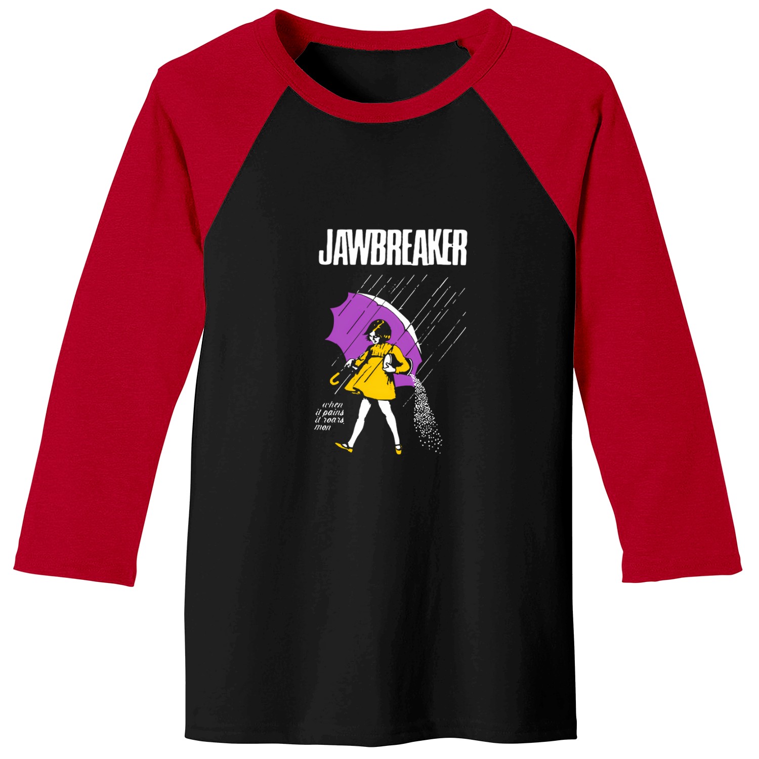 Jawbreaker ( Black ) Baseball Tees