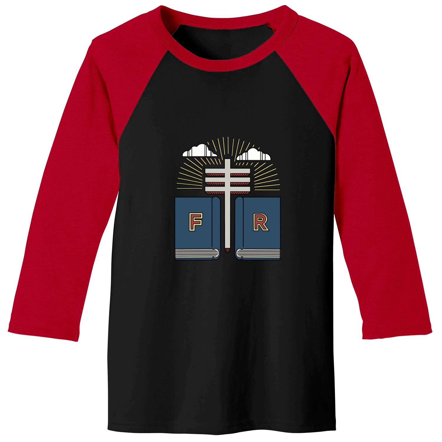 Frightened Rabbit Pedestrian Verse Book Drawing T-shirt Baseball Tees