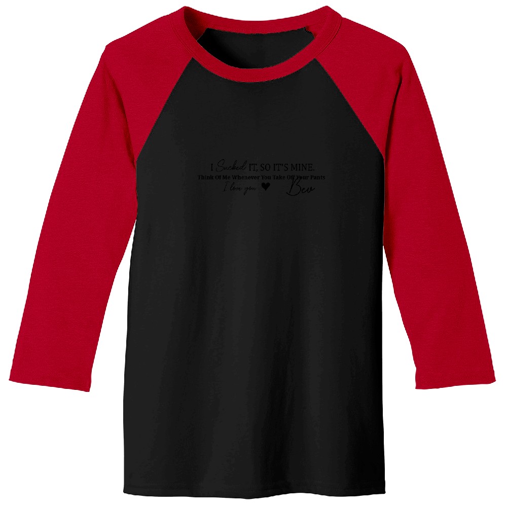 Discover I Licked It, So It's Mine - Personalized Engraved Leather Belt - Father's Day Gift For Dad, Husband Baseball Tees