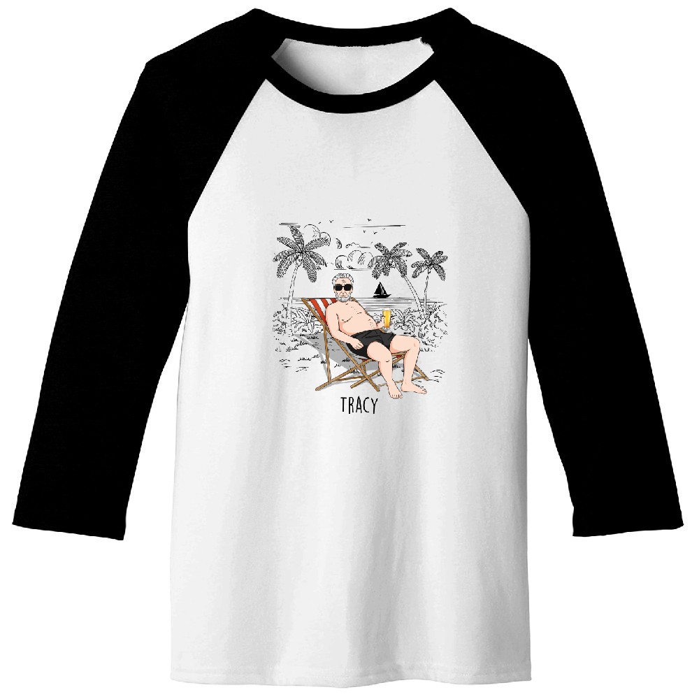 Discover Quitter Oops Mean Happy Retirement - Personalized Mug Baseball Tees