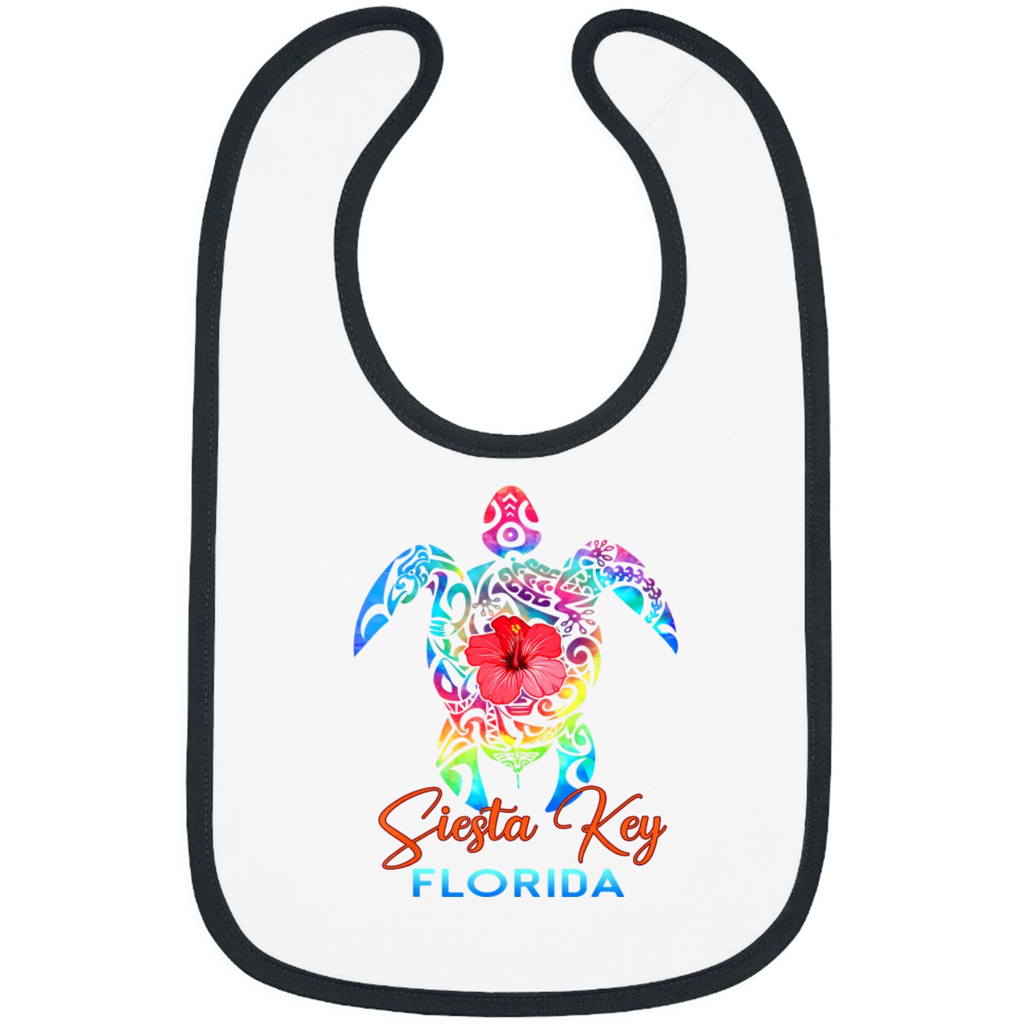Siesta Key Florida 2023 Sea Turtle Beach Summer Vacation Bibs