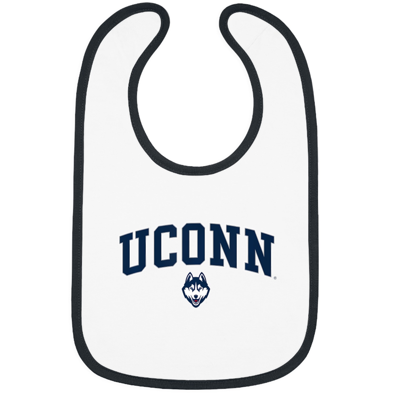 Connecticut Huskies Arch Over Dark Heather Bibs
