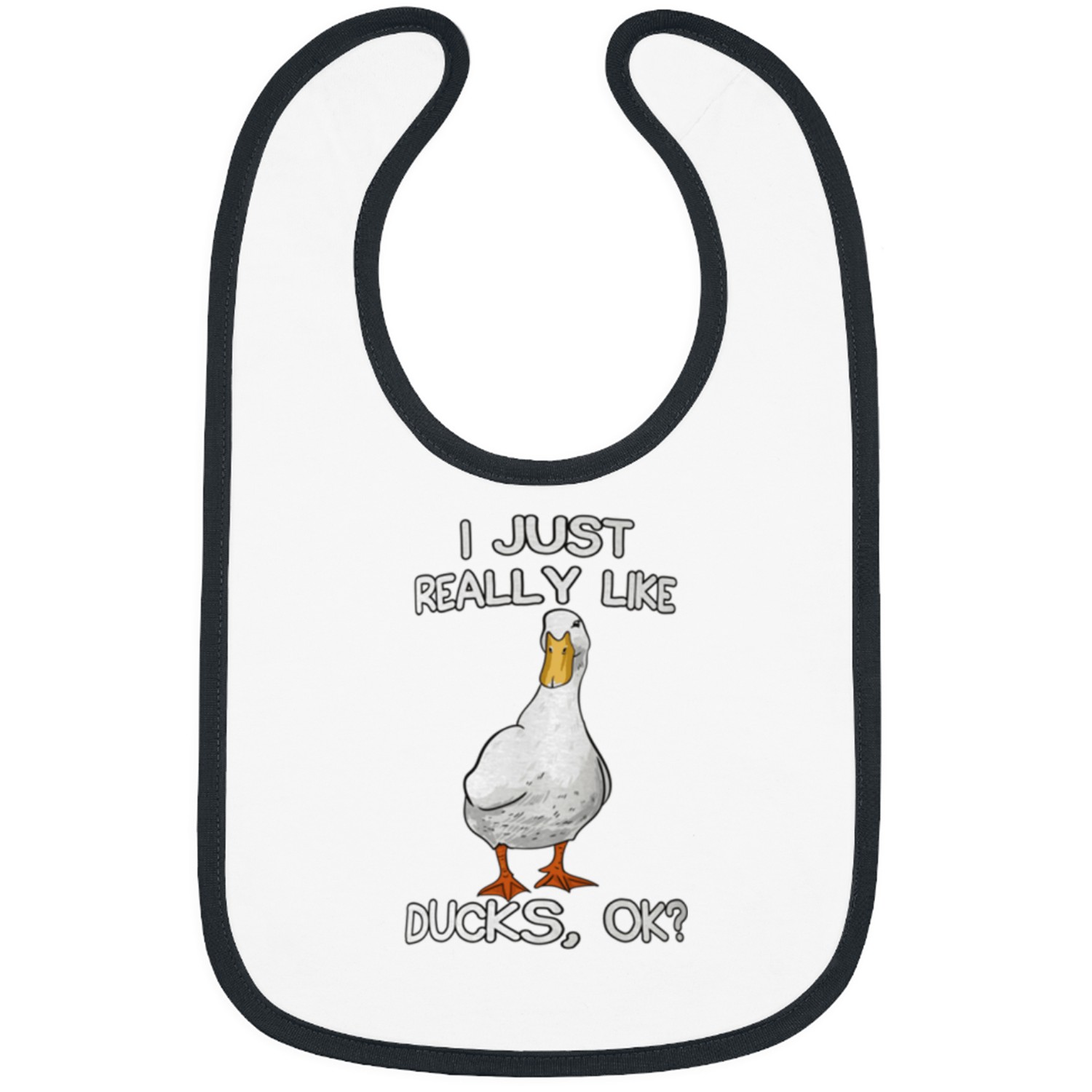 I Just Really Like Ducks Lover Gifts Duck Owner Bibs