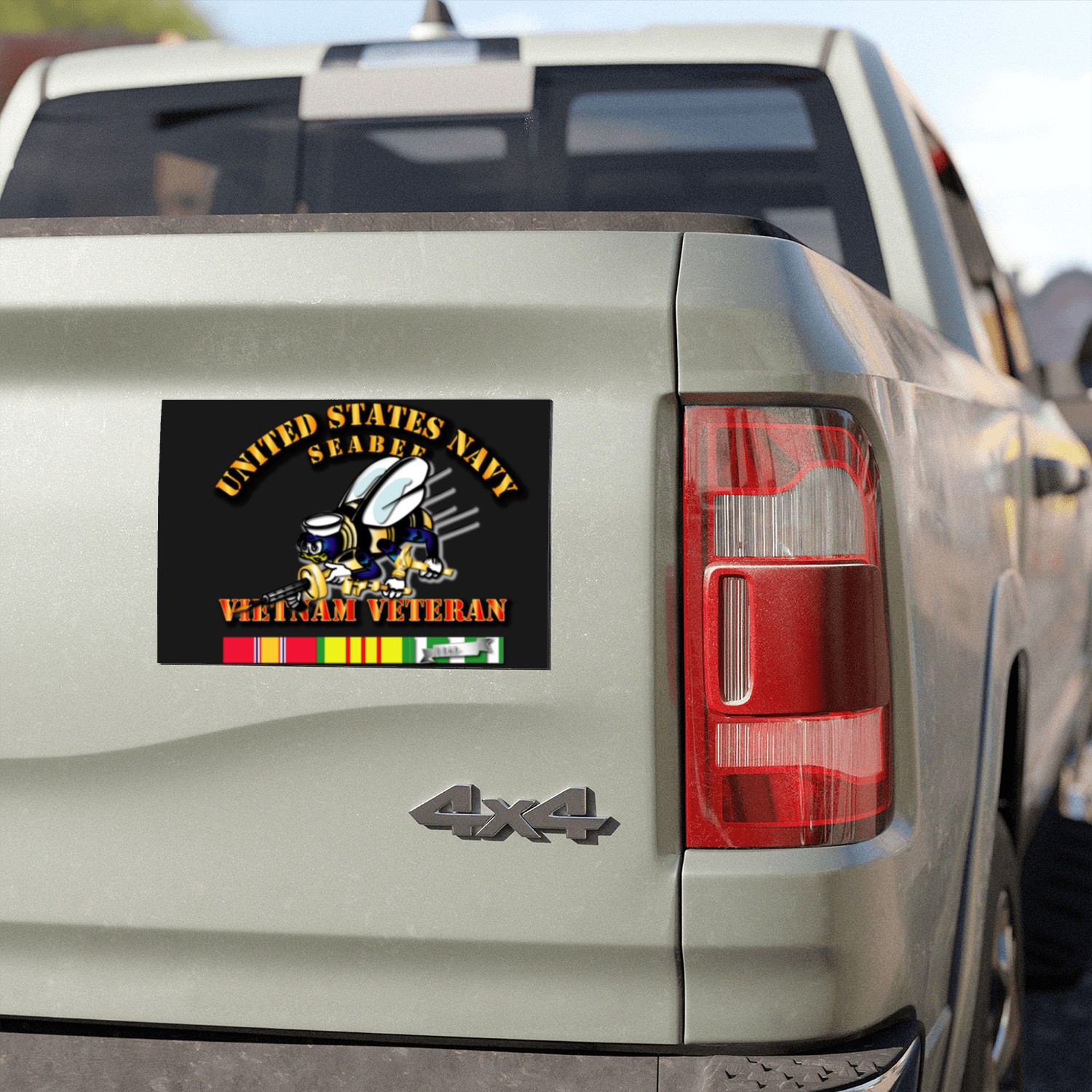 Navy Seabee Vietnam Veteran V2 Car Magnets