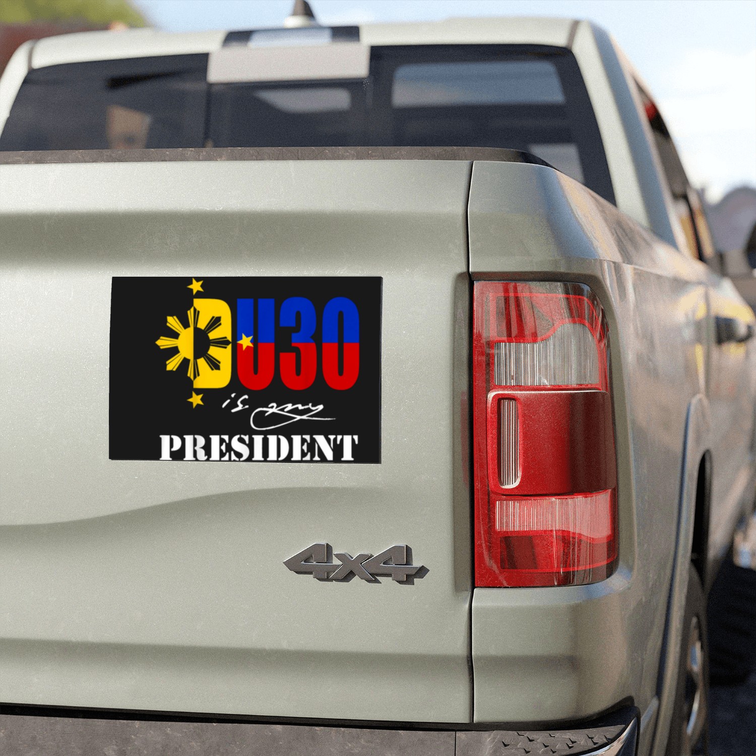 Duterte Du30 Is My President Car Magnets