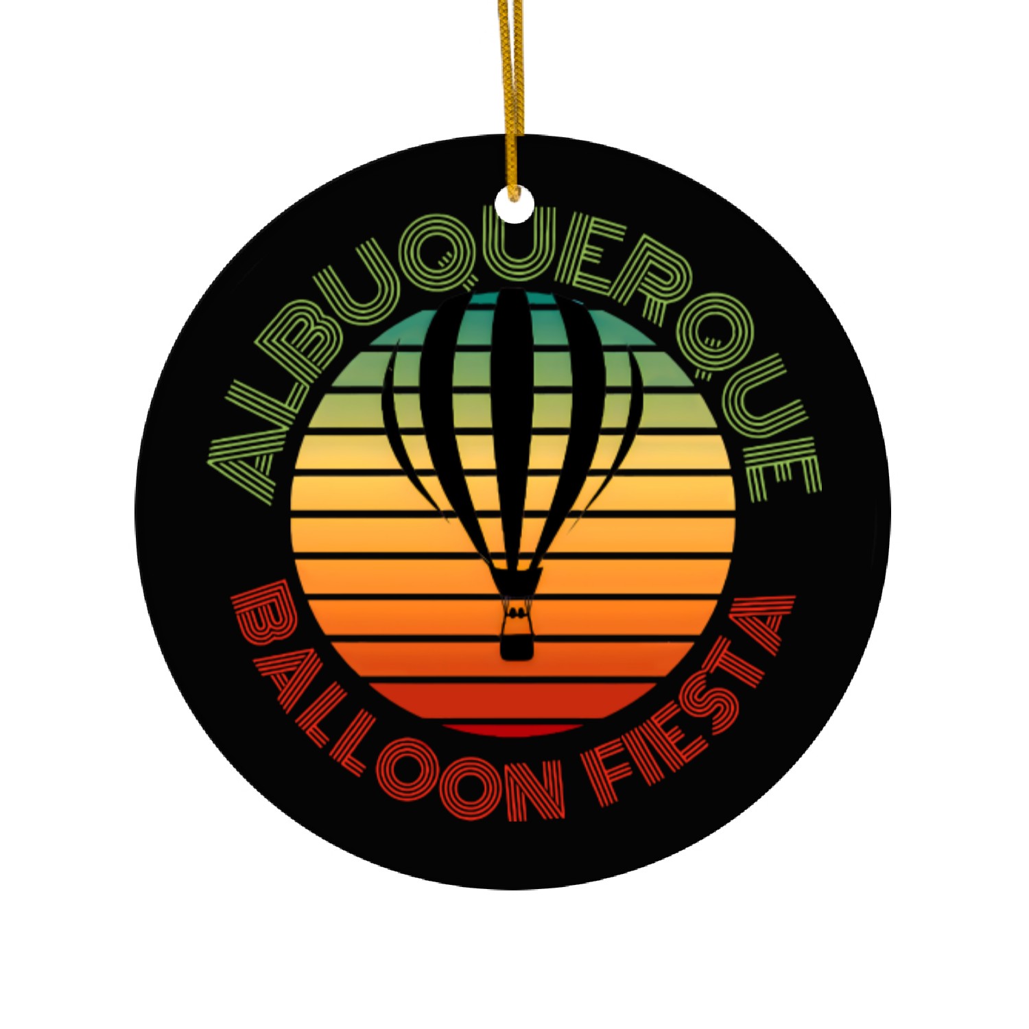 Albuquerque Balloon Fiesta Ceramic Ornaments
