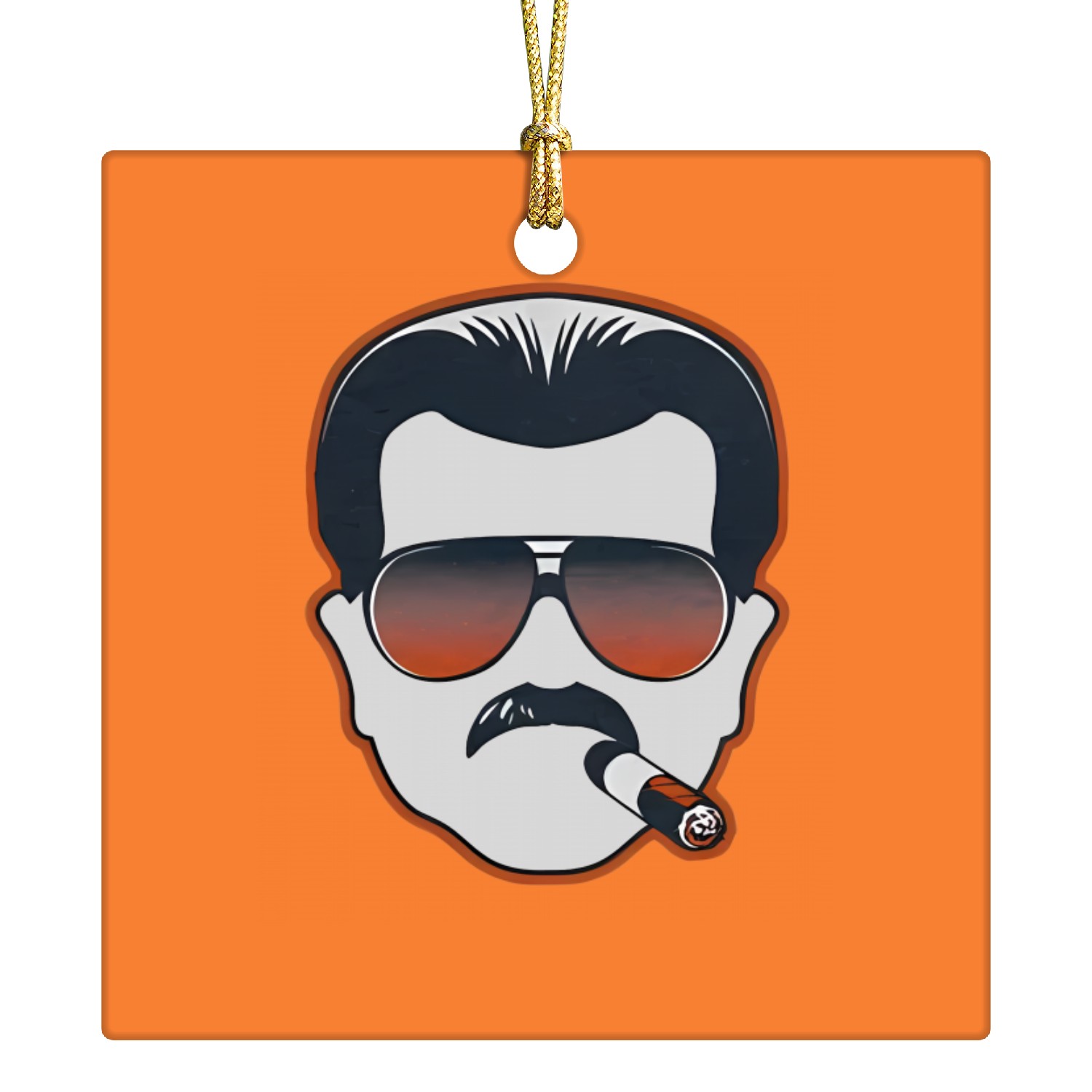 Mike Ditka Chicago Bears Cigar Ceramic Ornaments