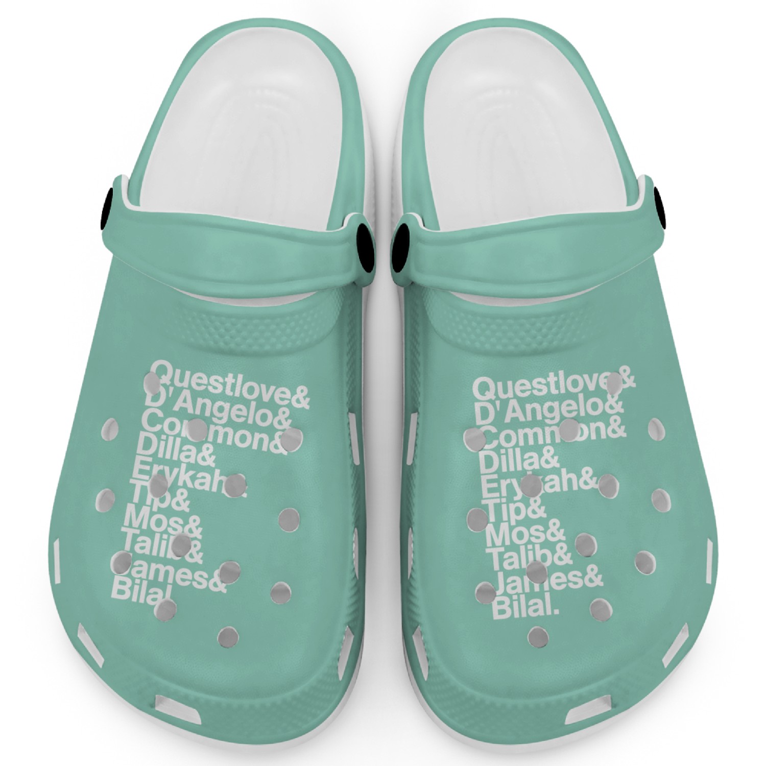 The Soulquarians Clogs, J Dilla, D'angelo, Common, Erykah Badu Clogs