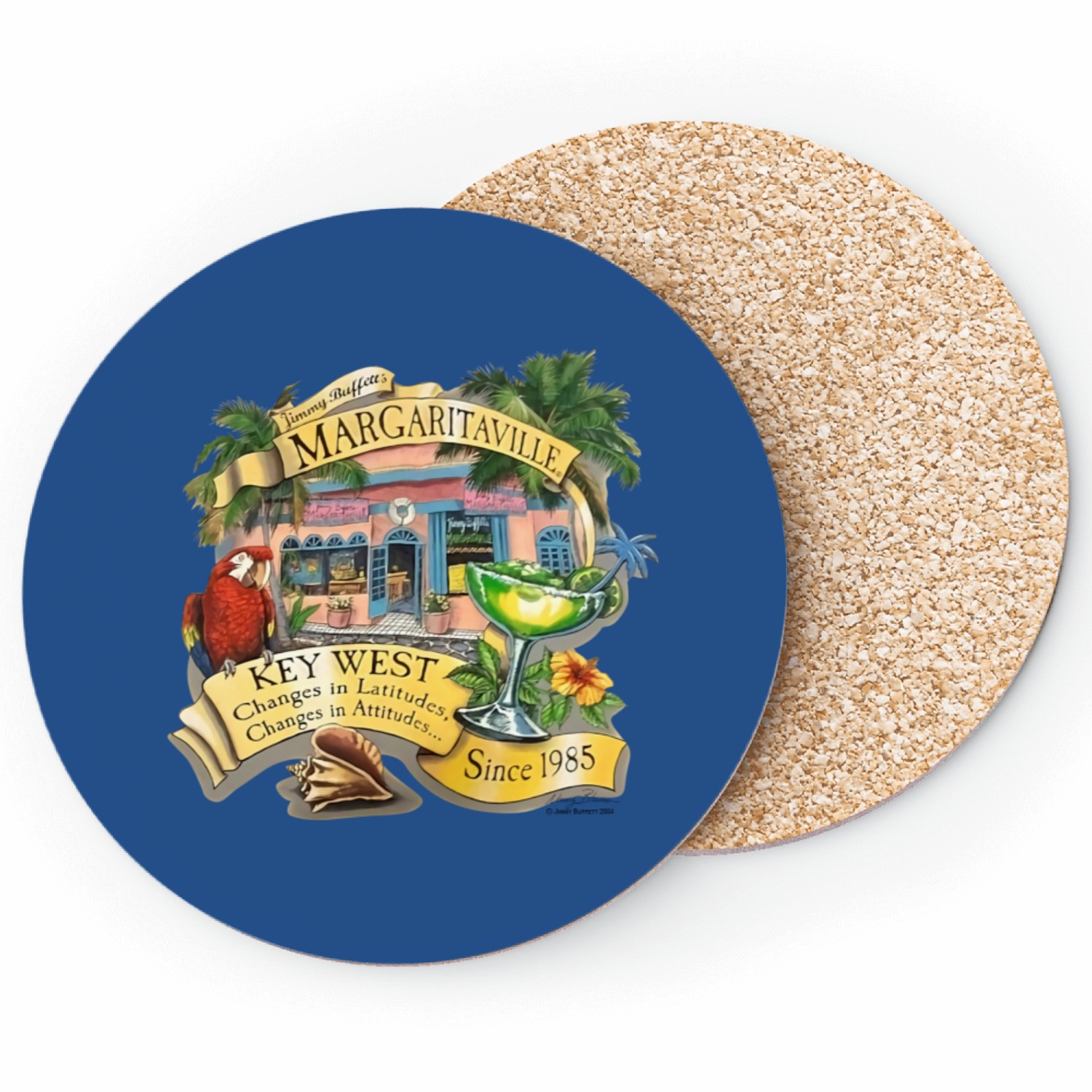 Jimmy Buffett Margaritaville Coasters, Yellow Haze Jimmy Buffett Coaster, Margaritaville Coaster