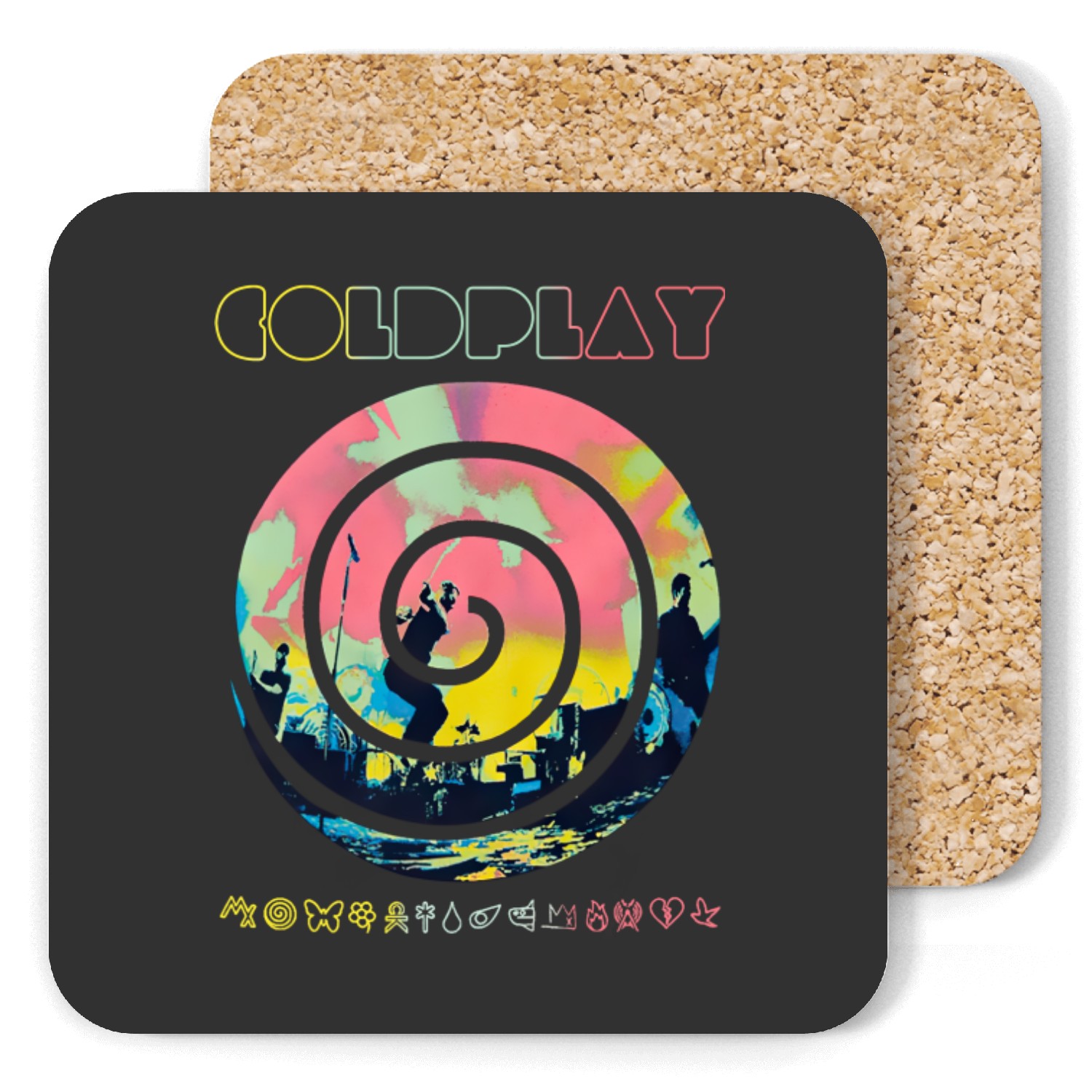 Cold Play Band Coasters Coasters, Music Of The Spheres Coasters