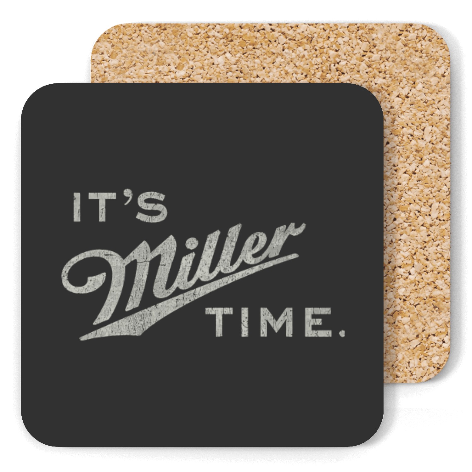 Miller Time Essential Coasters , Unisex Heavy Cotton Coasters