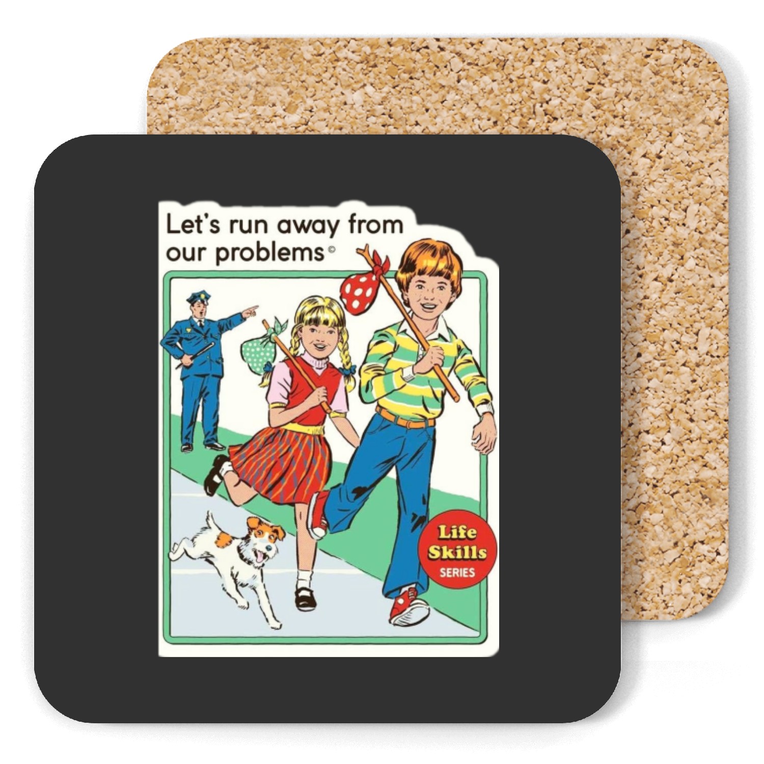 Steven Rhodes Sticker Coasters