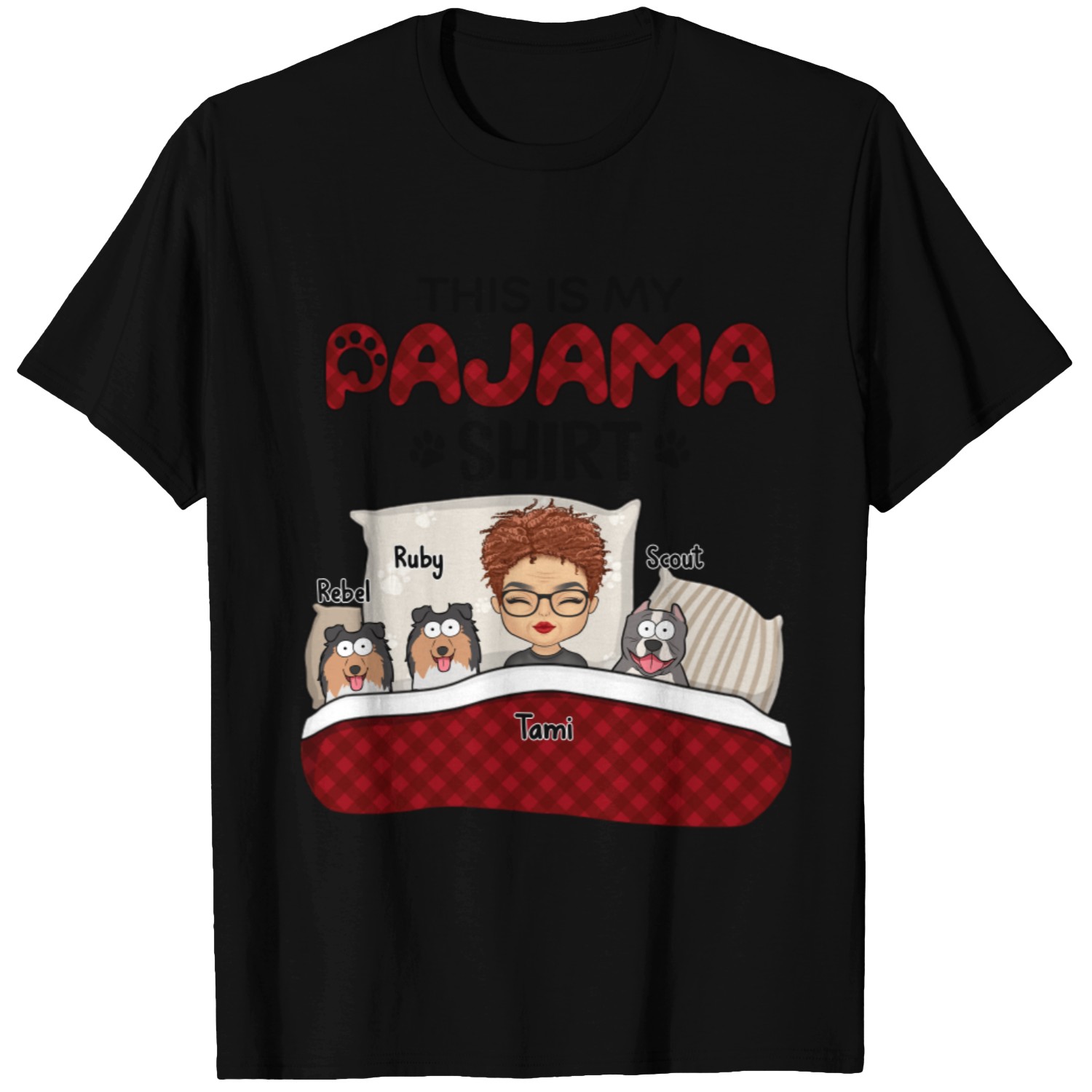 Discover This Is My Pawjama Custom T-Shirts - Dog & Cat Personalized Custom Unisex Custom T-Shirts