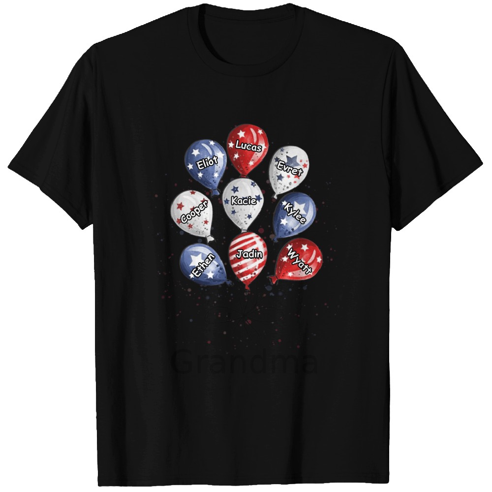 Discover Granny Is My Bestie - Personalized Custom T-Shirts - Independence Day, 4th Of July, Birthday Gift For Grandma
