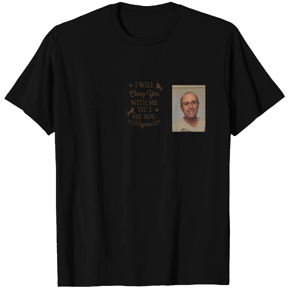 Discover I Will Carry You With Me - Personalized Leather Photo Keychain Custom T-Shirts