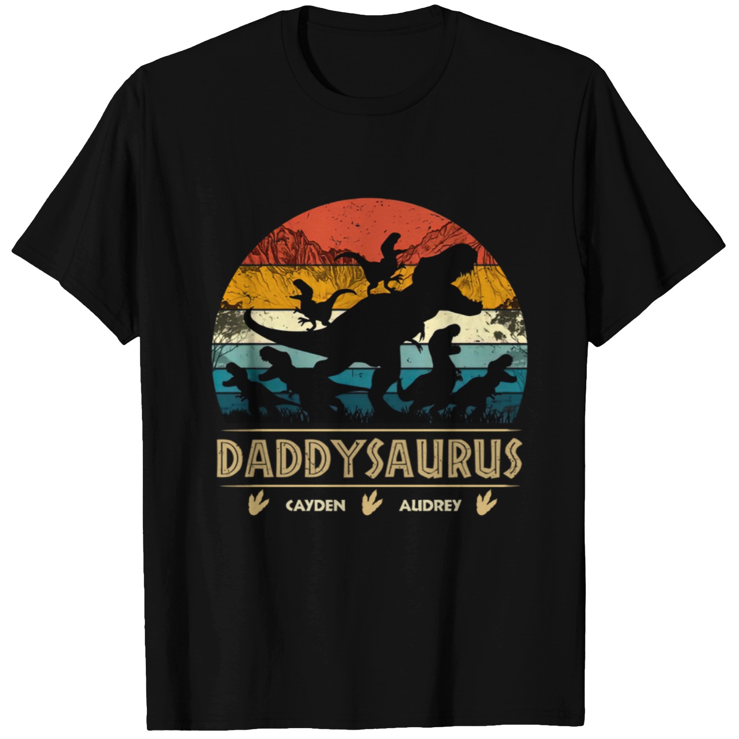Discover Don't Mess With Daddysaurus - Family Personalized Custom Unisex Custom T-Shirts