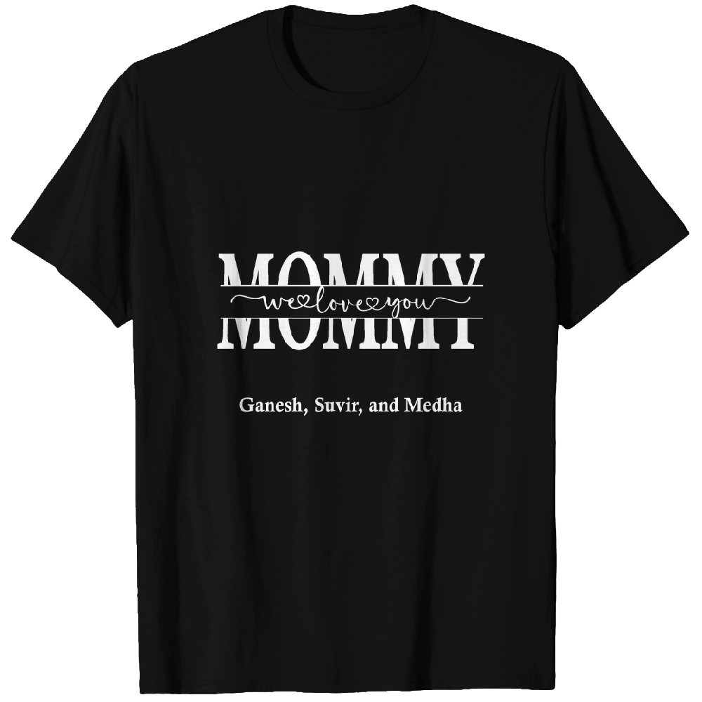 Discover Mom We Love You - Personalized Flower Shadow Box Custom T-Shirts