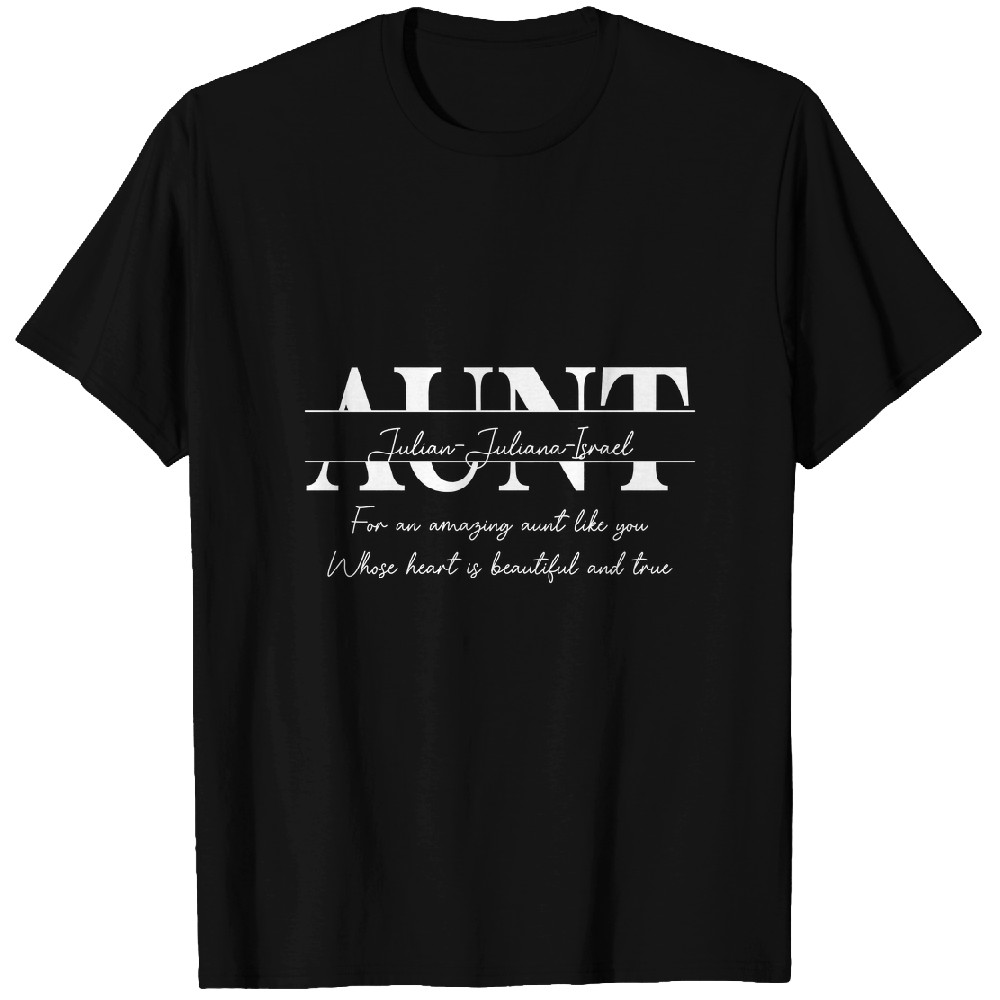 Discover For An Amazing Aunt Like You - Personalized Flower Shadow Box Custom T-Shirts