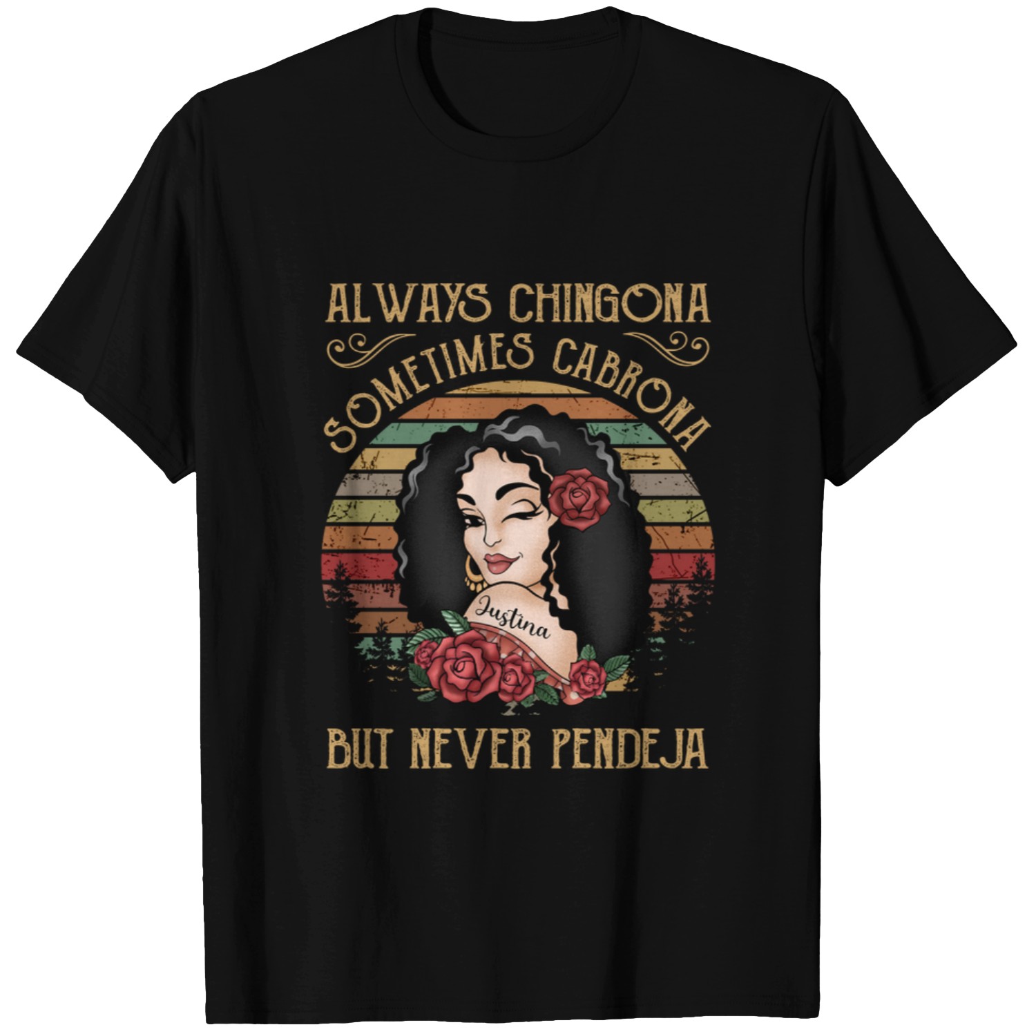Discover Always Chingona Sometimes Cabrona - Personalized Black Mug Custom T-Shirts