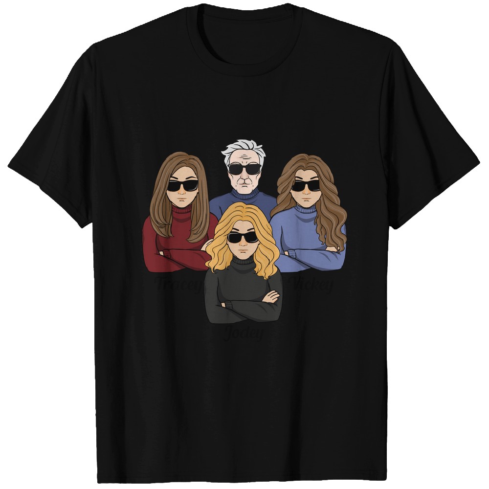 Discover Dad Of Girls #Outnumbered - Personalized Mug - Birthday, Christmas Gift For Father, Daddy, Dad, Girl Dad Custom T-Shirts