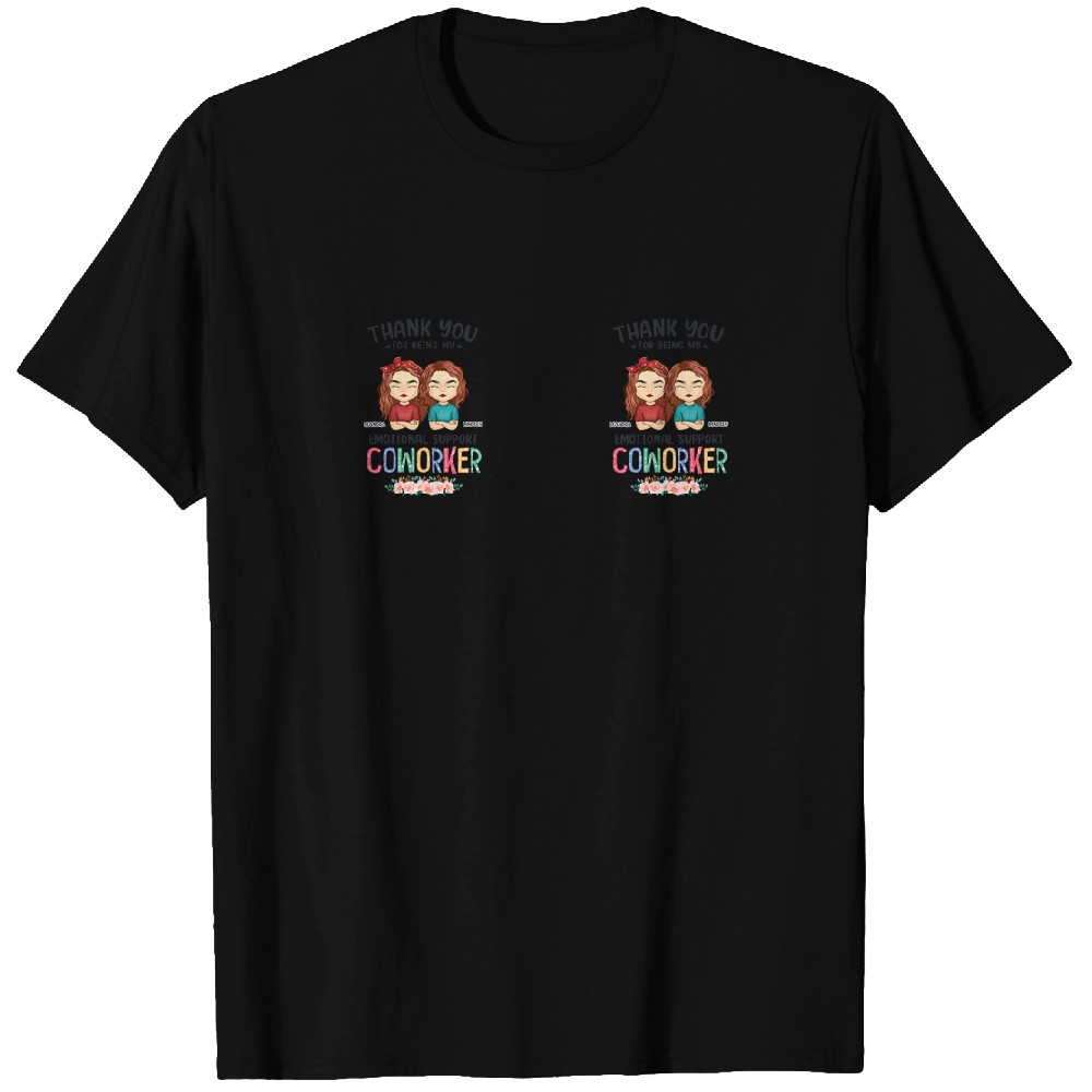 Discover You're The Best Emotional Support Coworker - Personalized Glass Cup, Iced Coffee Cup Custom T-Shirts