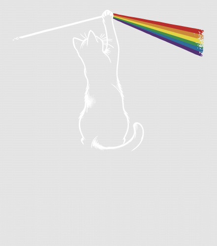 Pink Cat Floyd Music Vinyl Funny Digital Files, Gift For Music Lover