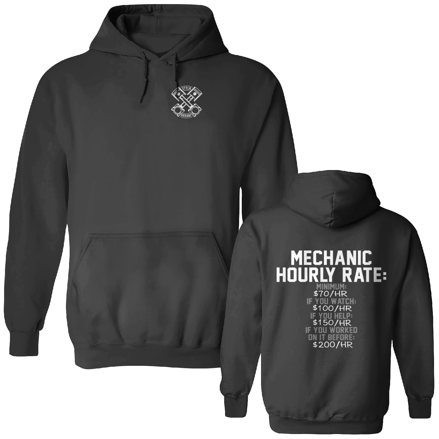 Mechanic Hourly Rate Hoodie