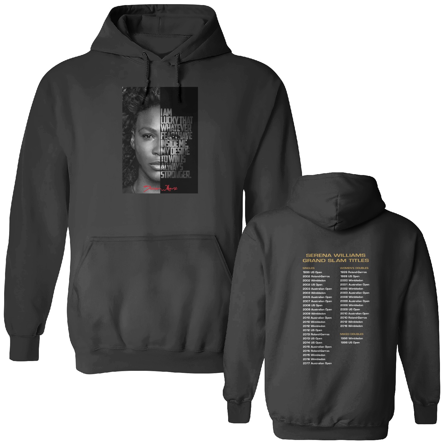 New Serena Williams Goat 2022 Hoodie