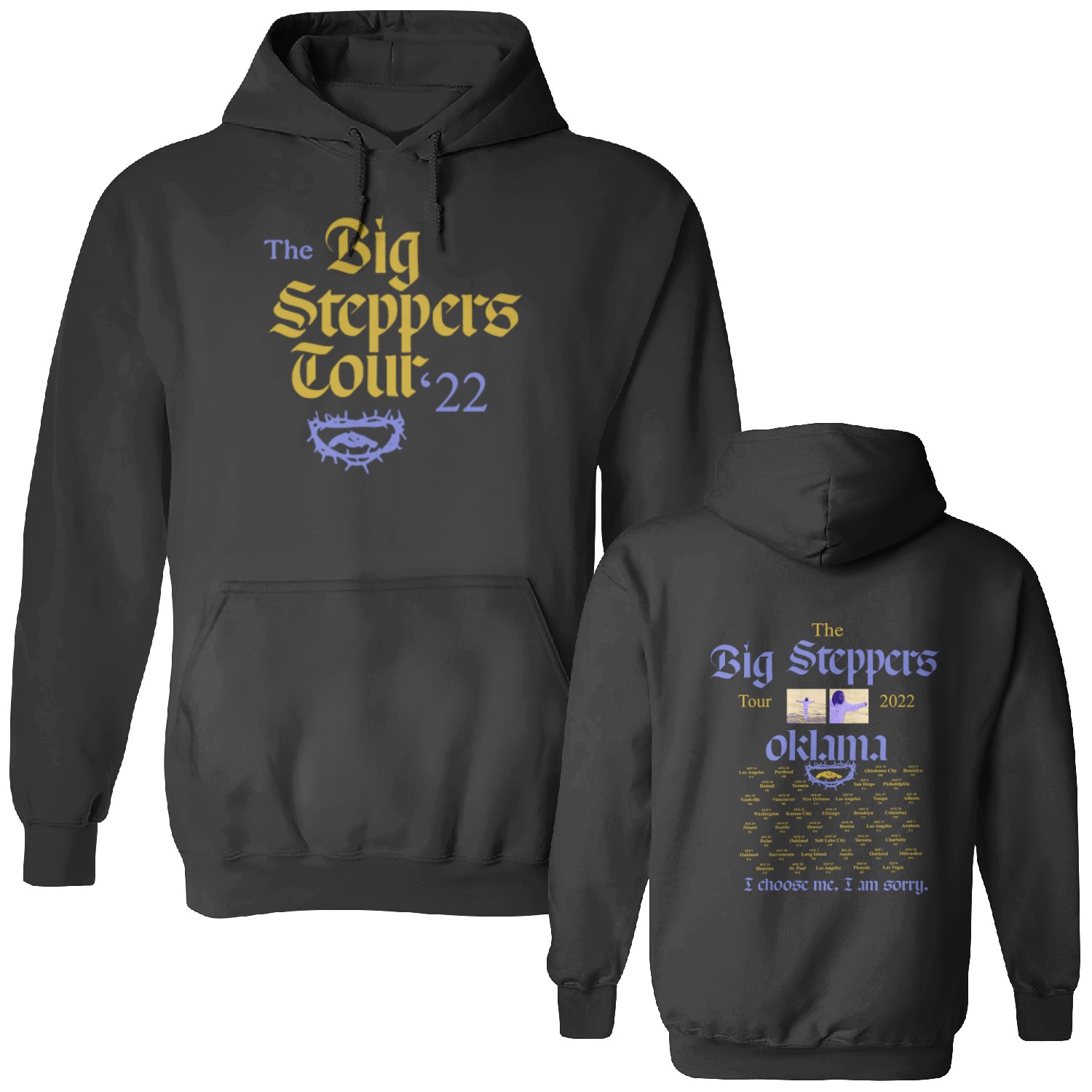 The Big Steppers Tour Double Sided Hoodies, Kendrick Lamar