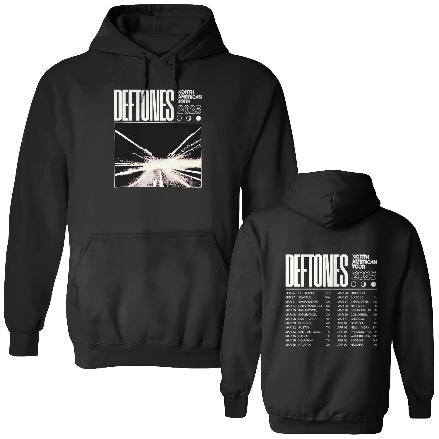 Deftone Rock Album 2025 Tour Concert Hoodie