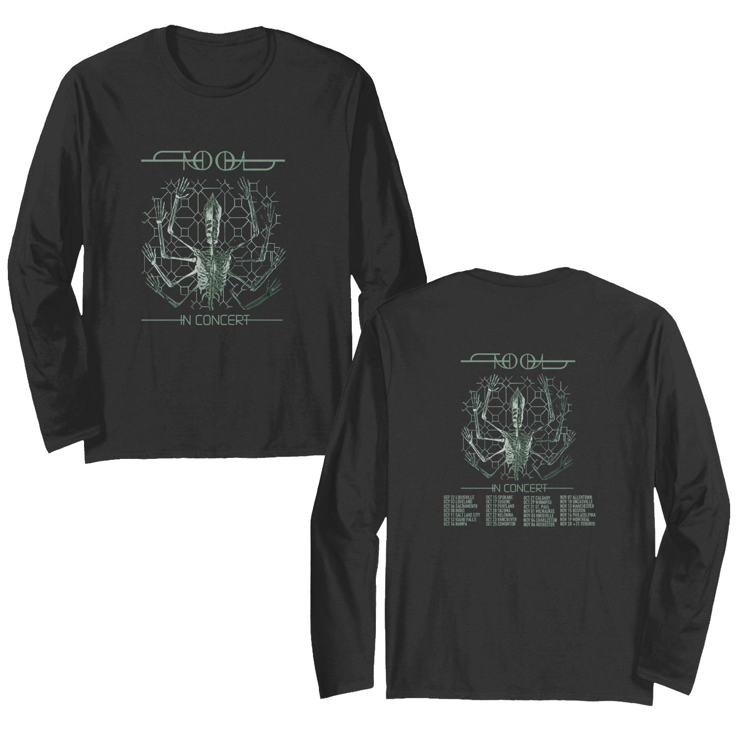 Tool Concert 2023 Double Sided Long Sleeve Shirt