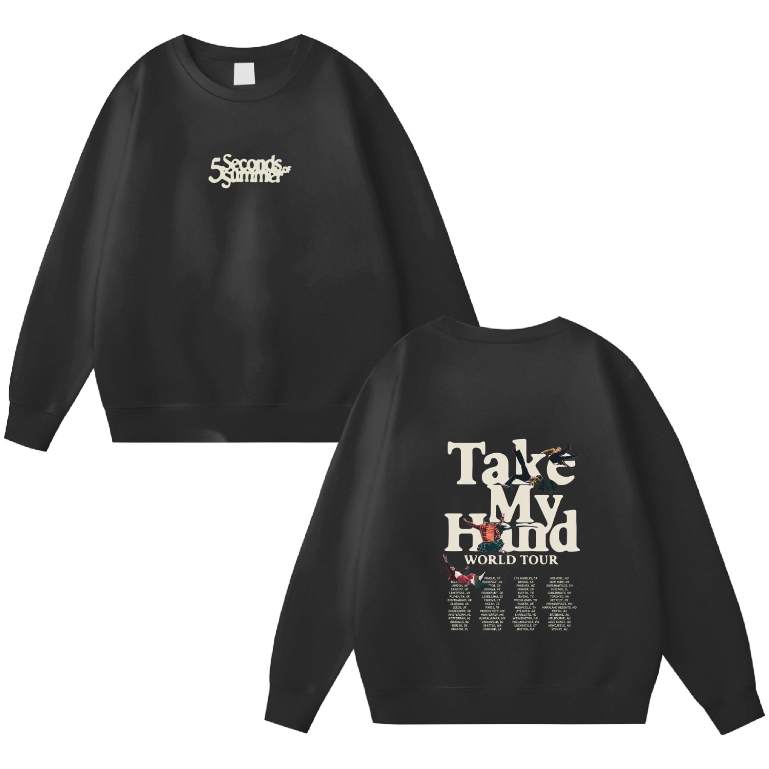 Take My Hand Tour 2022 Sweatshirt, 5 Seconds Of Summer
