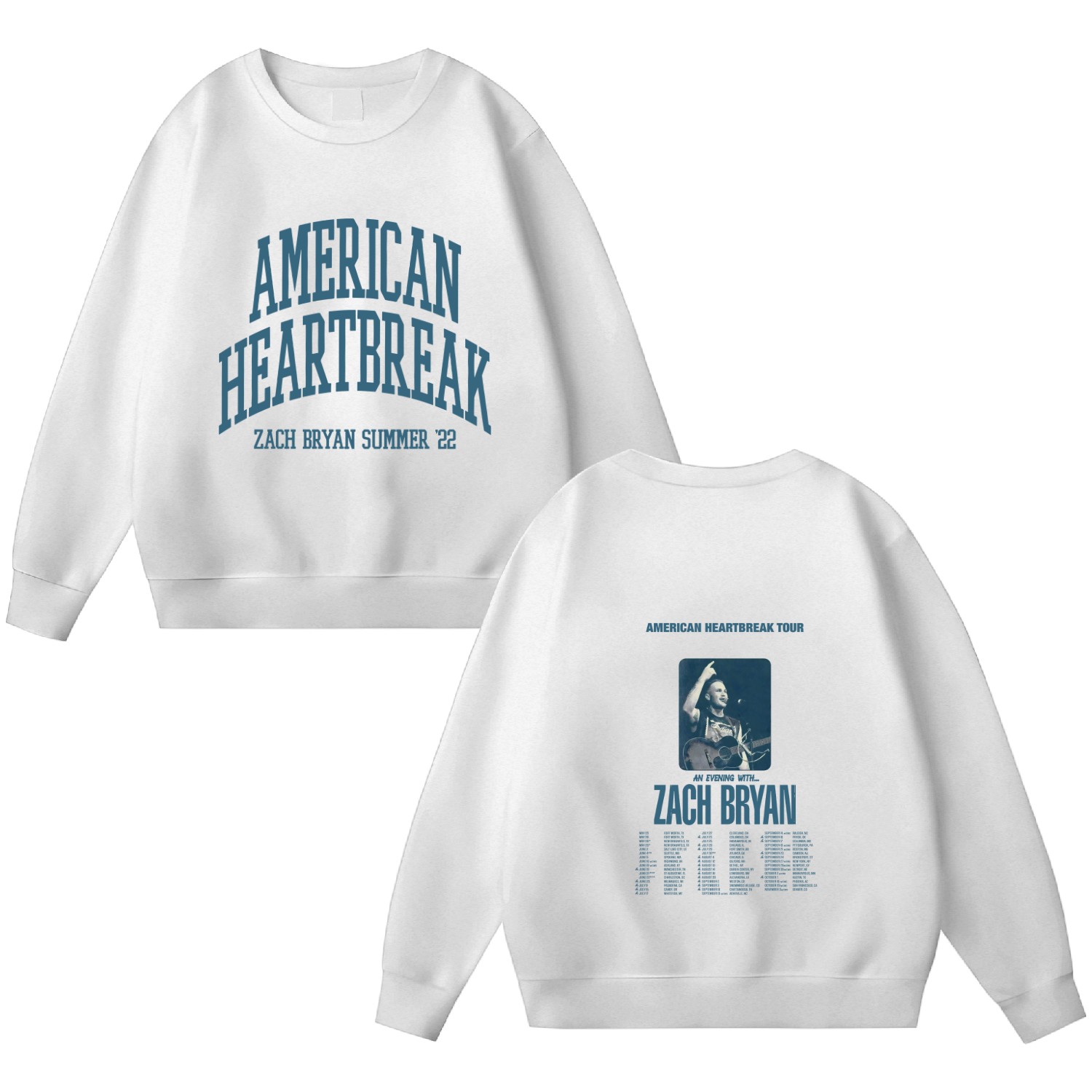 American Heartbreak Tour Printed Front And Back Sweatshirt
