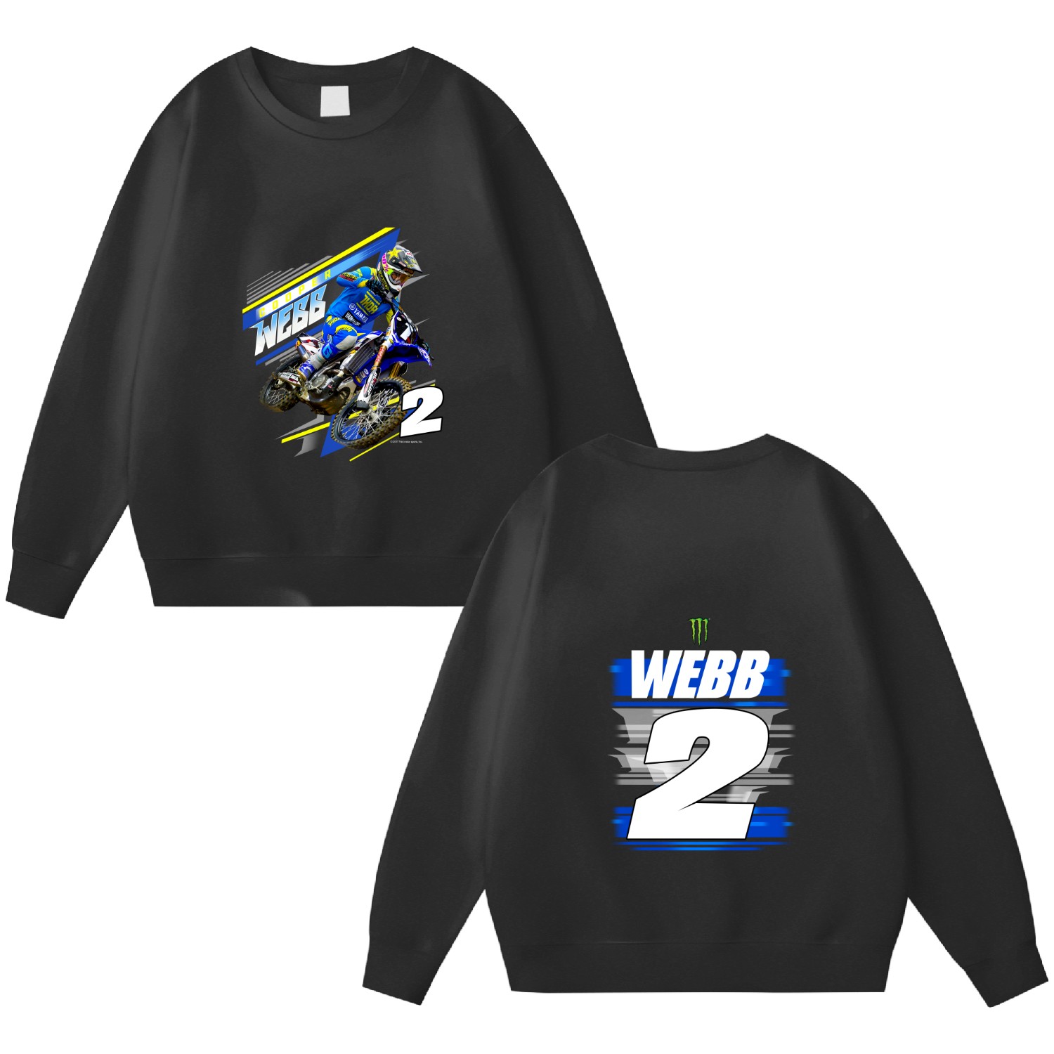 Y2k 2010s Cooper Webb Mx Motorcross Off Road Dirt Biket-double Sided Sweatshirts