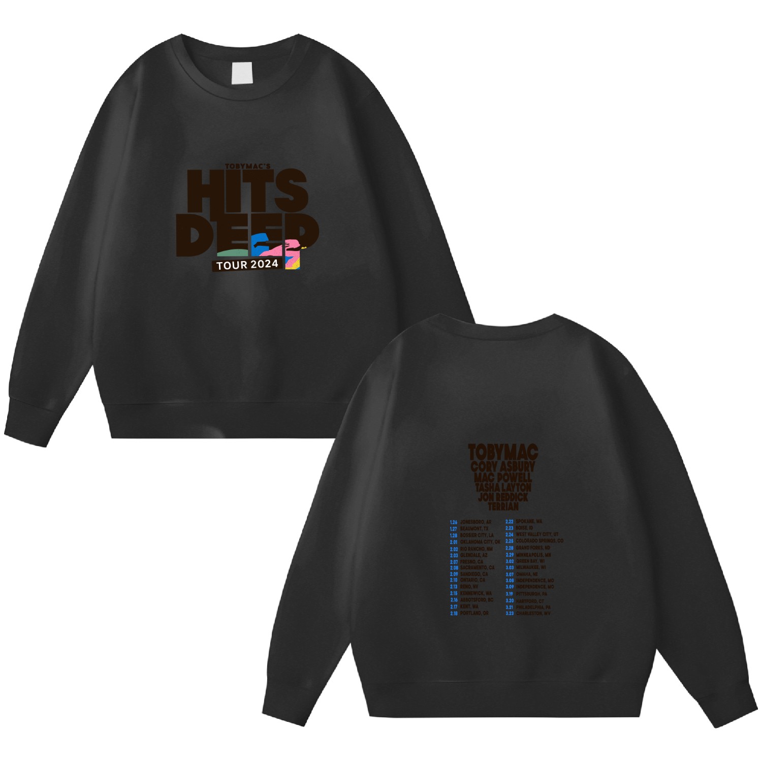 Toby Mac 2024 Tour Double Sided Sweatshirts