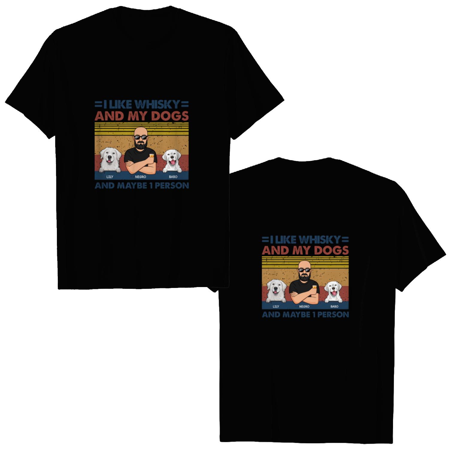 Discover I Like Beer And My Dogs - Dog Personalized Custom Unisex Double Sided T-Shirts