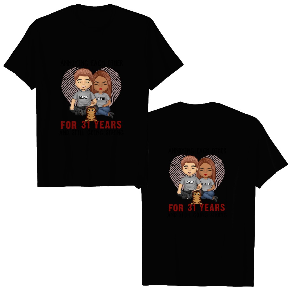 Discover Annoying Each Other Still Going Strong - Anniversary Gifts, Gift For Couples, Husband Wife - Personalized Unisex Double Sided T-Shirts, Double Sided T-Shirts